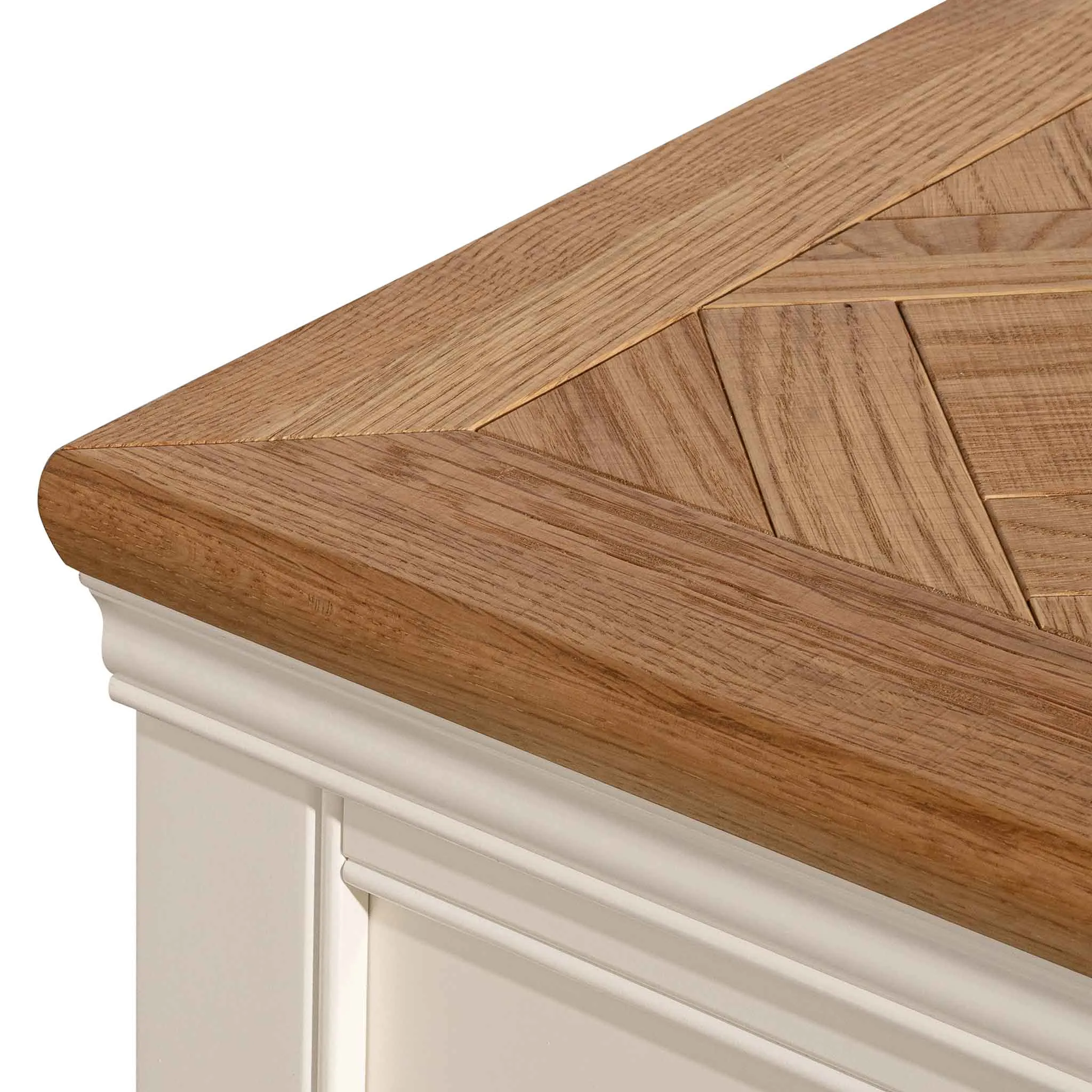 1.8m Sideboard Unit - White with Natural Top