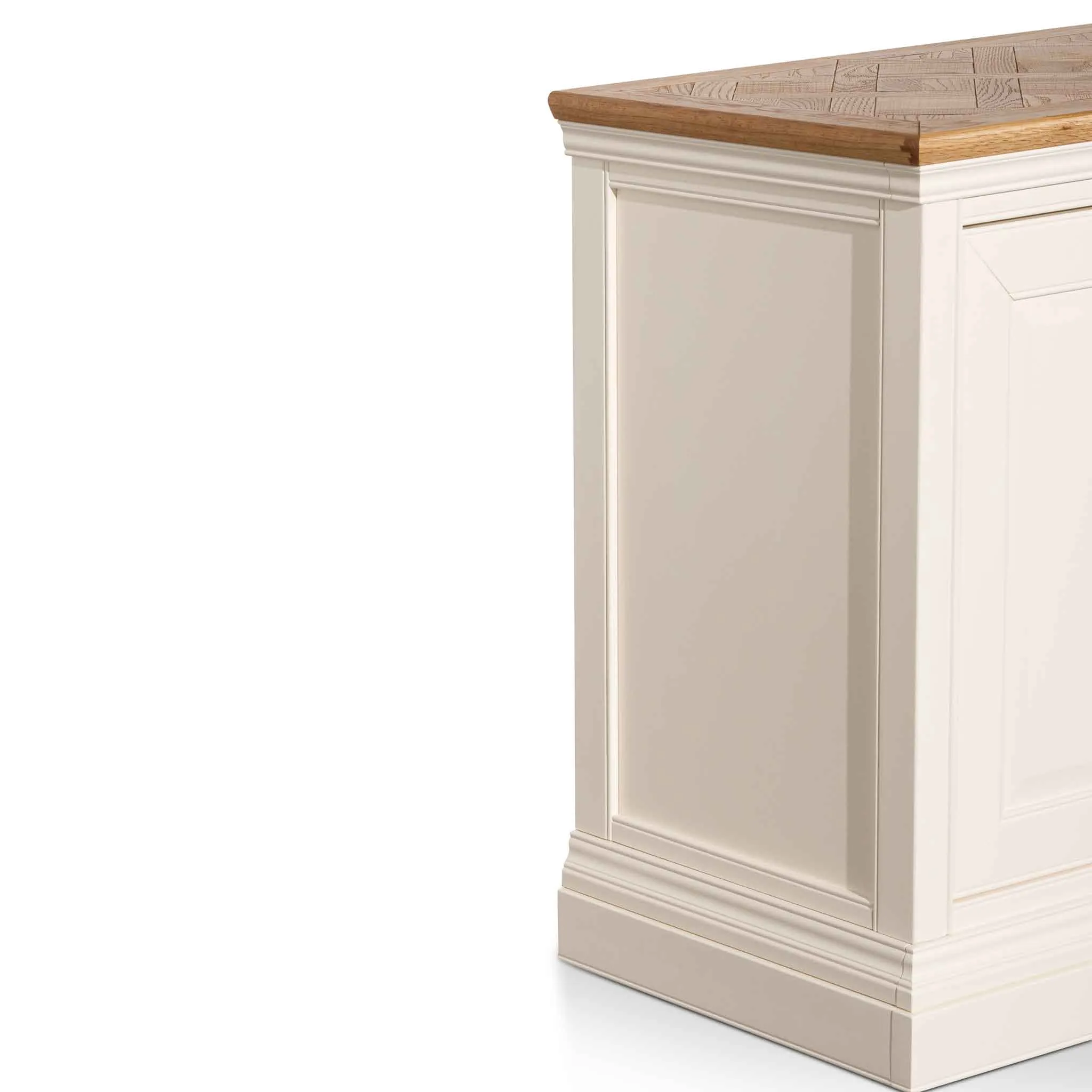 1.8m Sideboard Unit - White with Natural Top