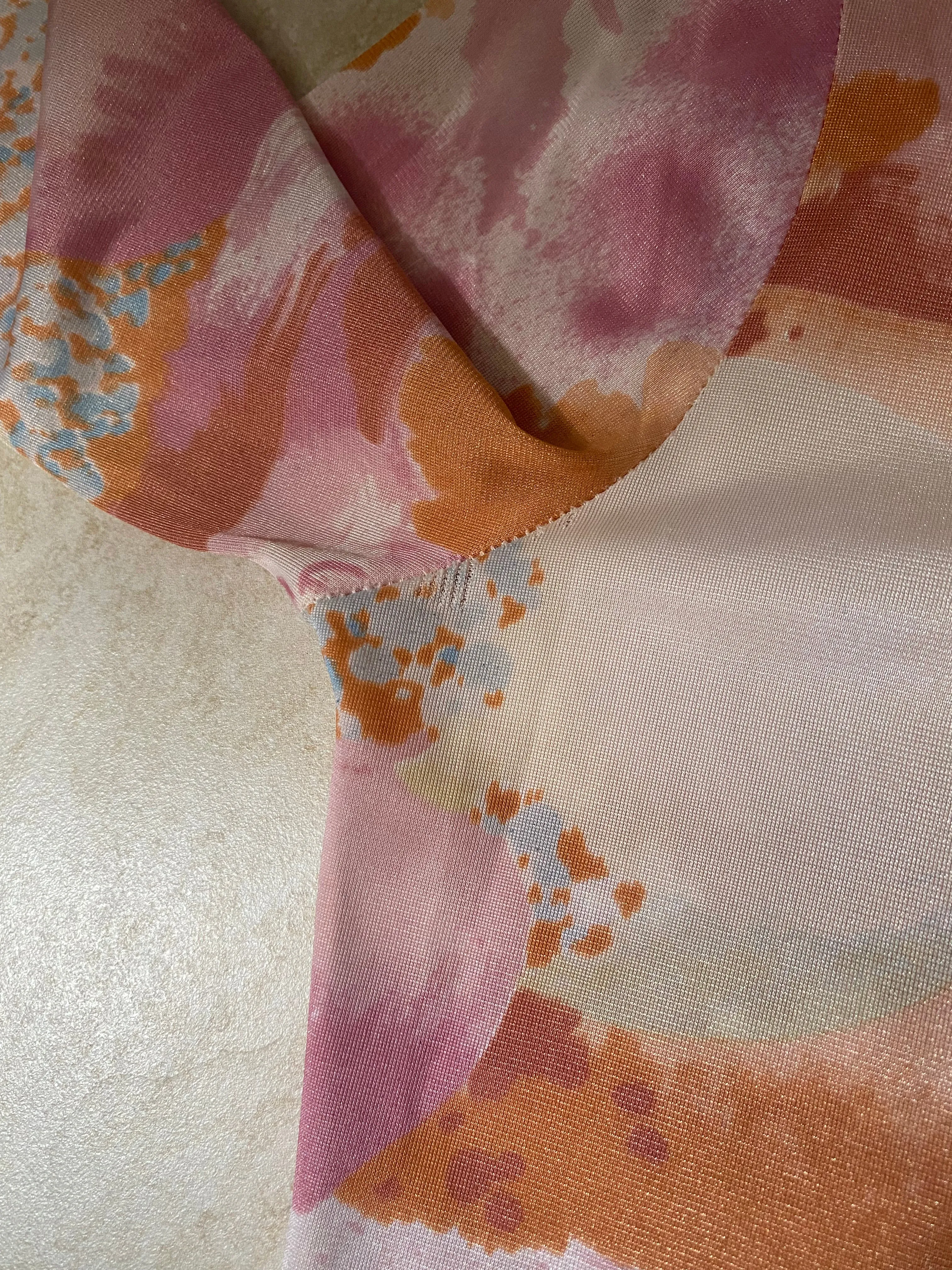 1970s Abstract Scenery Blouse