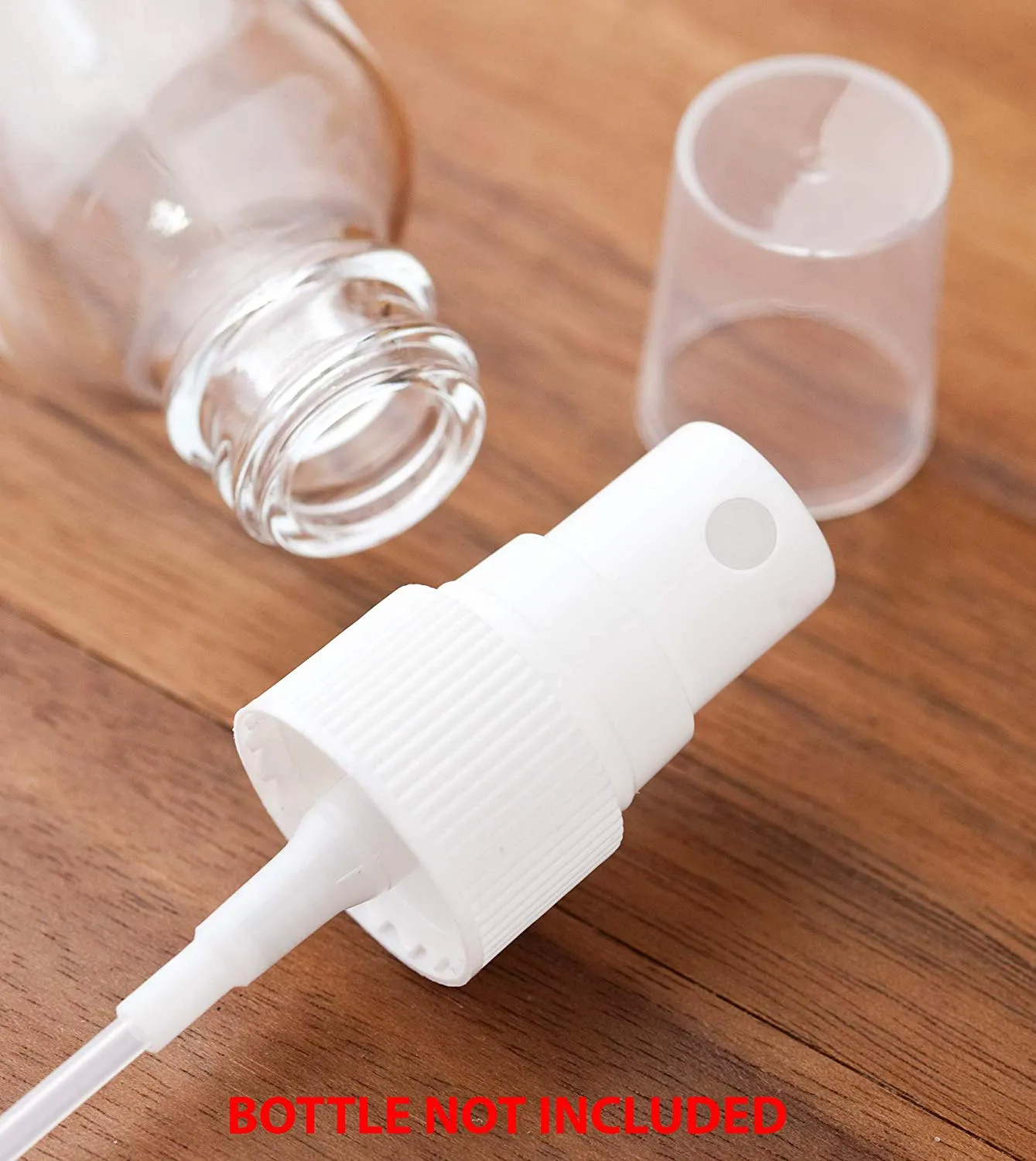 20-410 White Ribbed Fine Mist Spray Top Closure, 6.00 inch dip tube length (12 PACK)