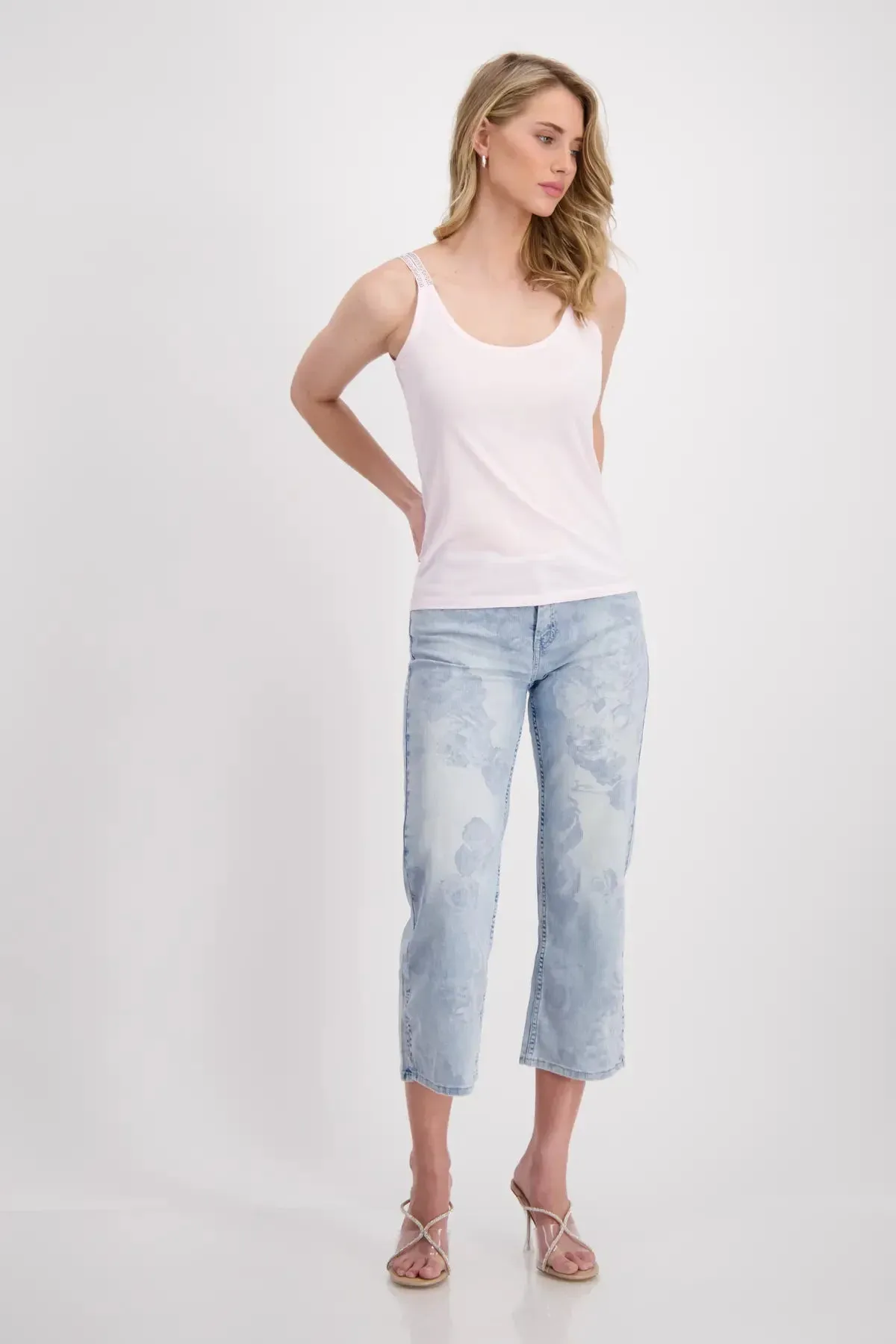 408812 Provence Tank -Flamingo