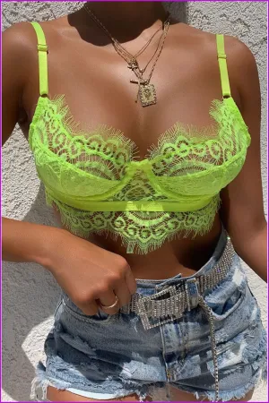 6 Colors Lace Crop Top F249