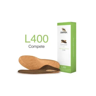 Aetrex L400 Men's Sport/Compete Med/High Arch Orthotic