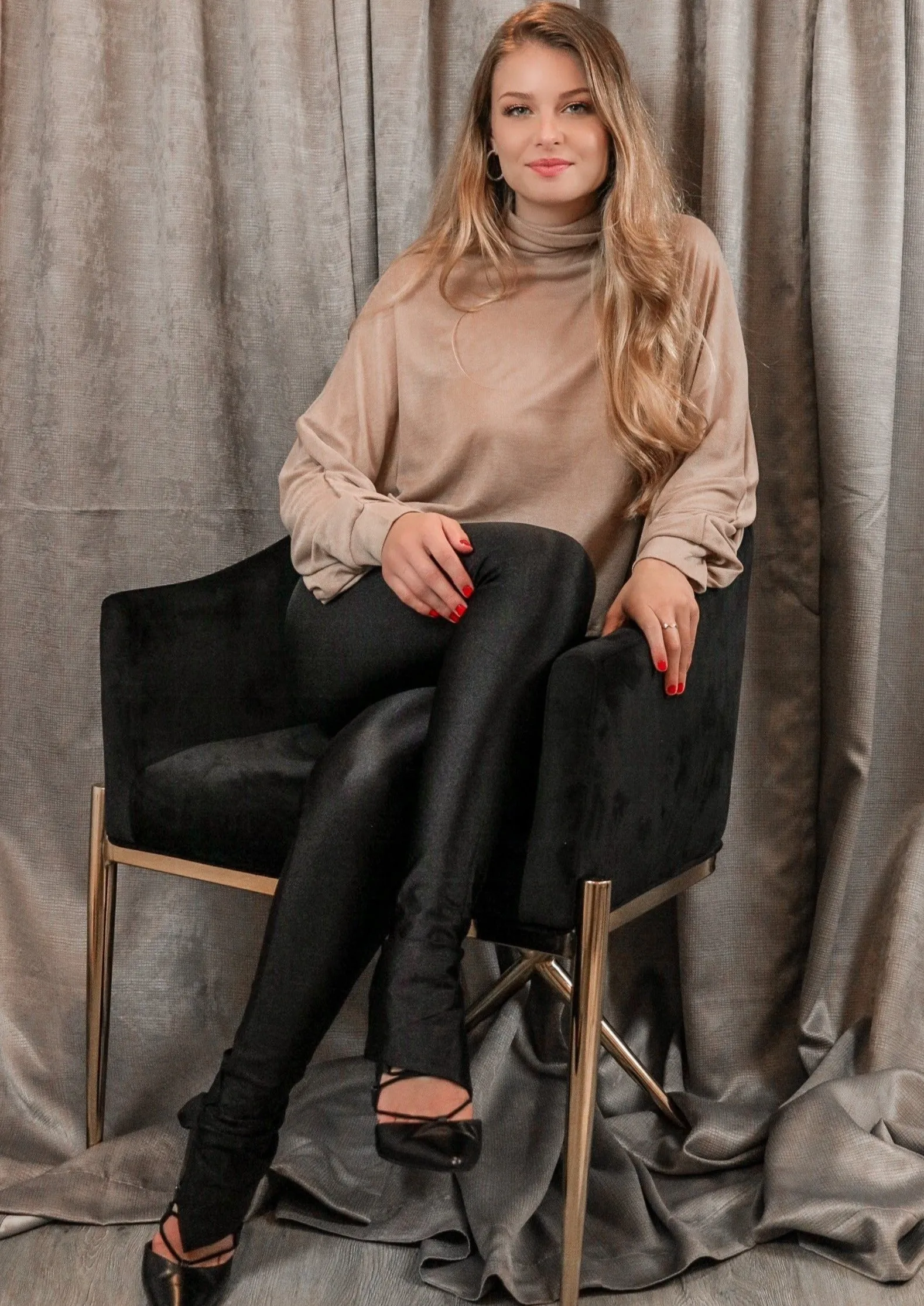 Allyson Tan Dolman Top