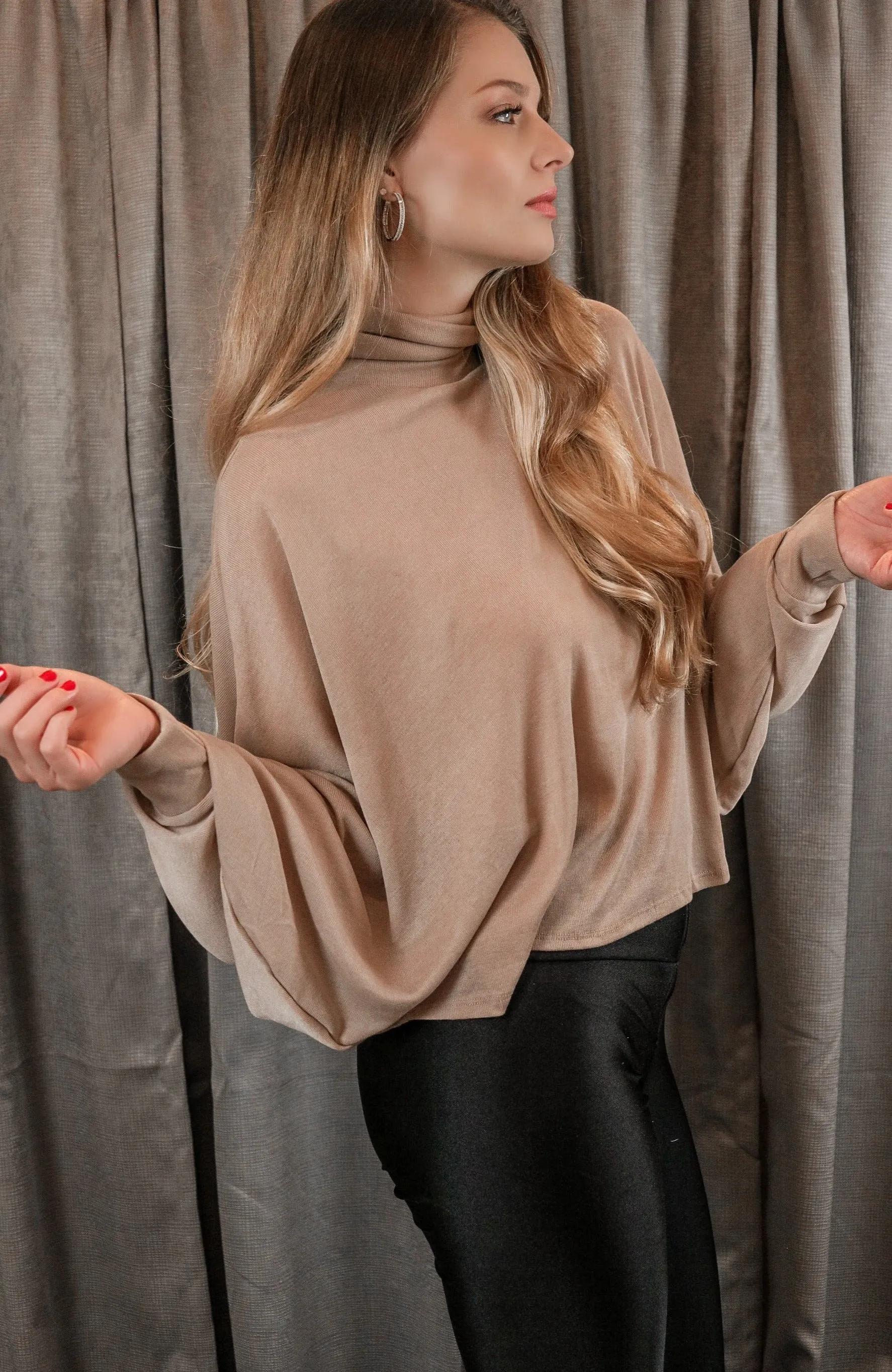 Allyson Tan Dolman Top