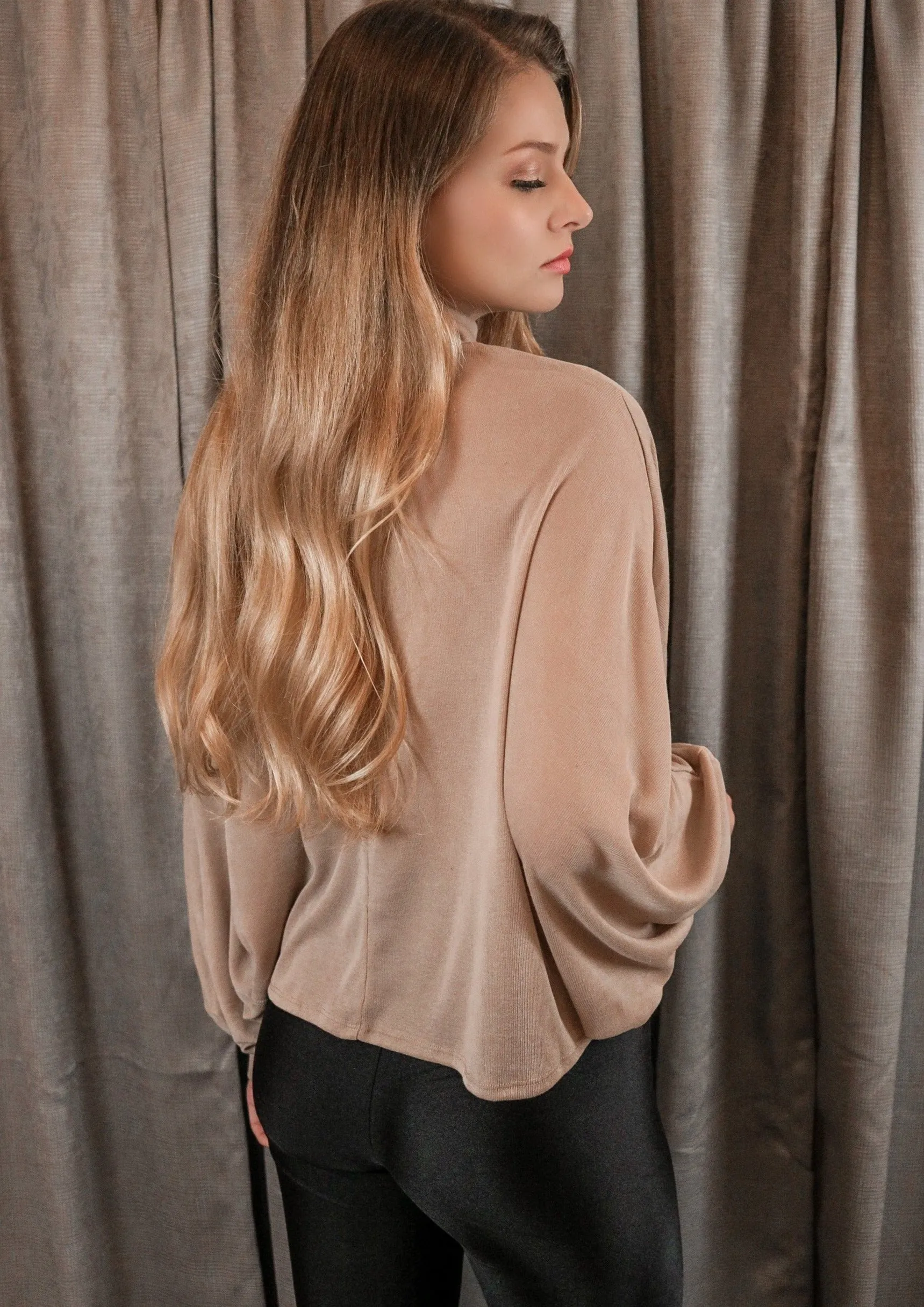 Allyson Tan Dolman Top