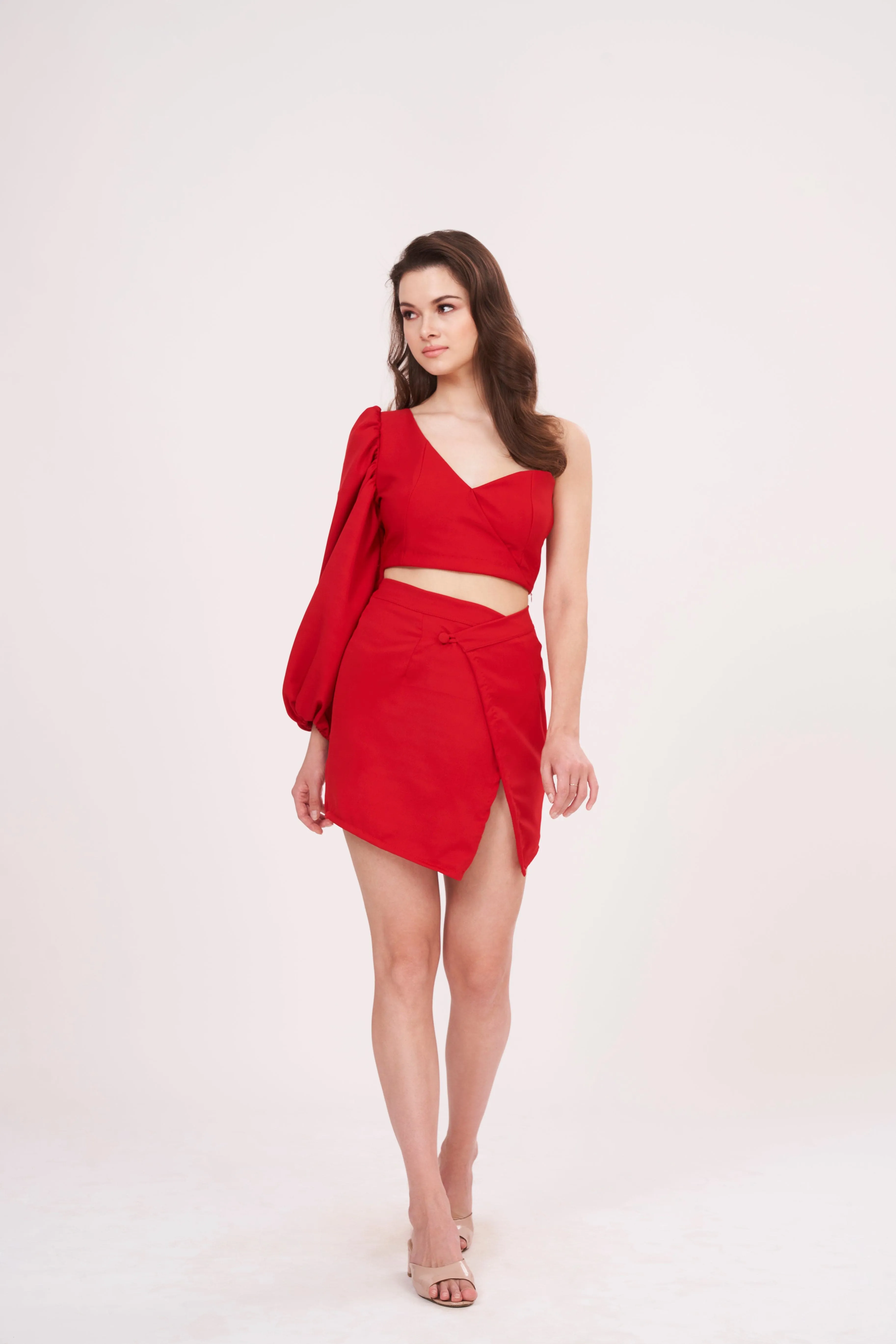 AM to PM One-Shoulder Top