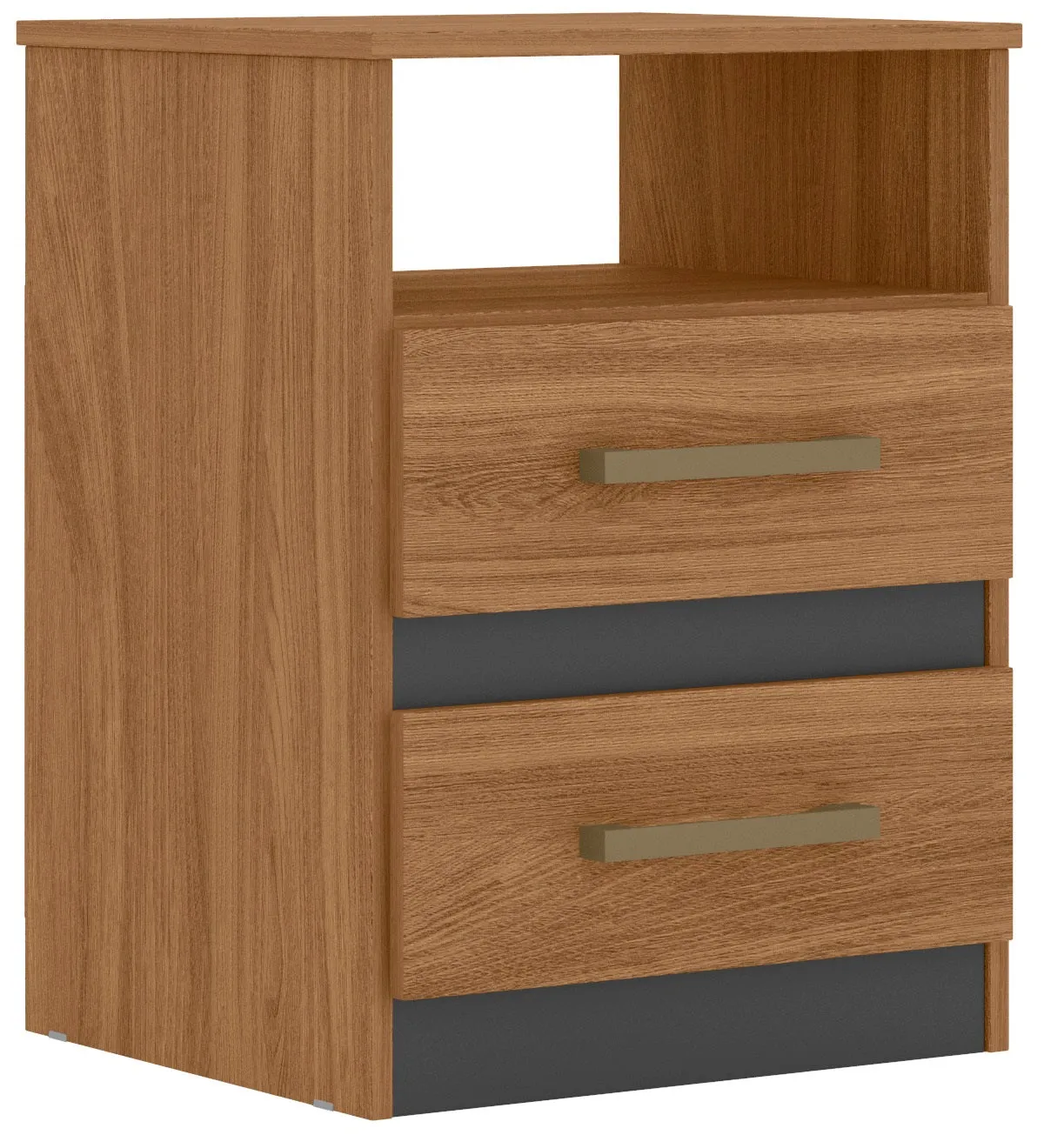 Apolo Nightstand - Gray/Off White Flex