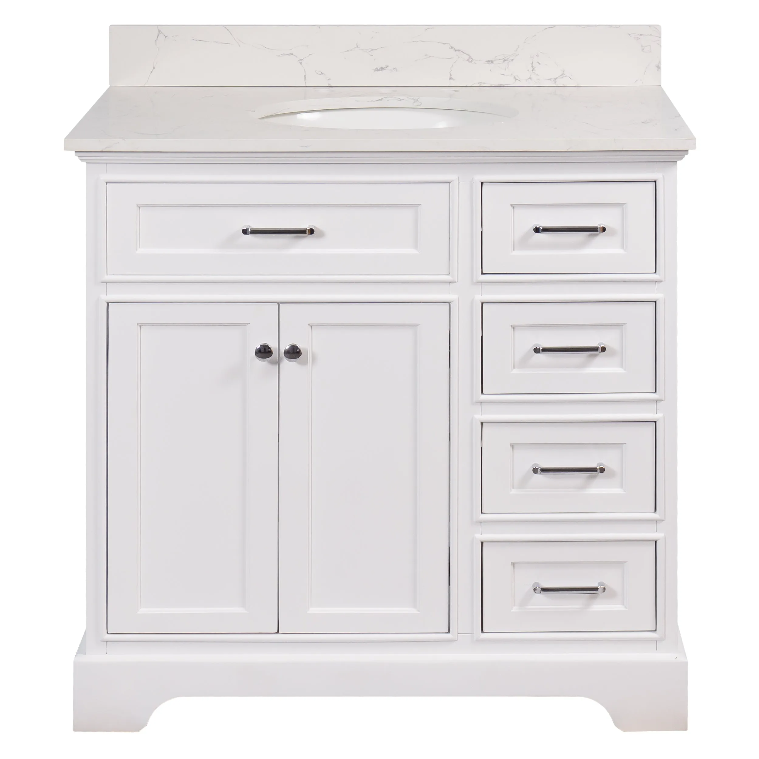 Aria 36-inch Vanity with Engineered Marble Top