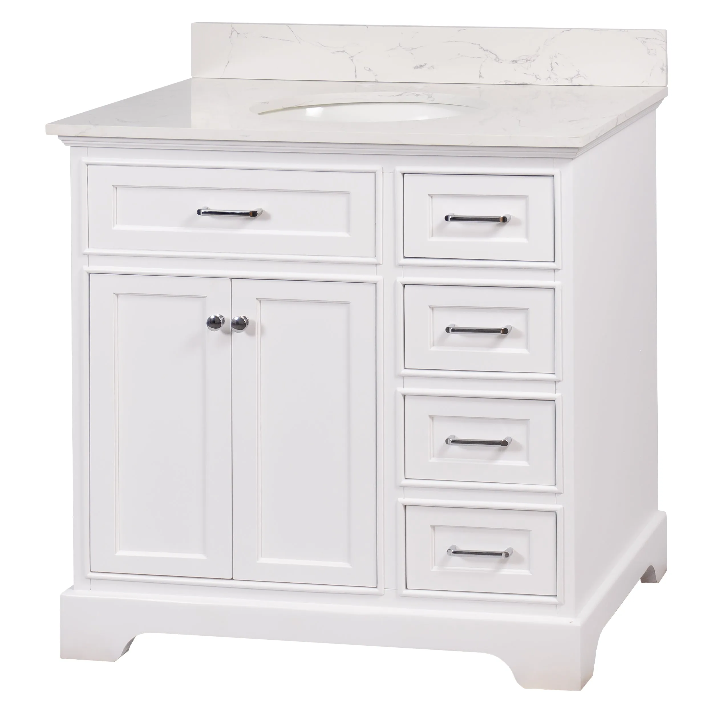 Aria 36-inch Vanity with Engineered Marble Top