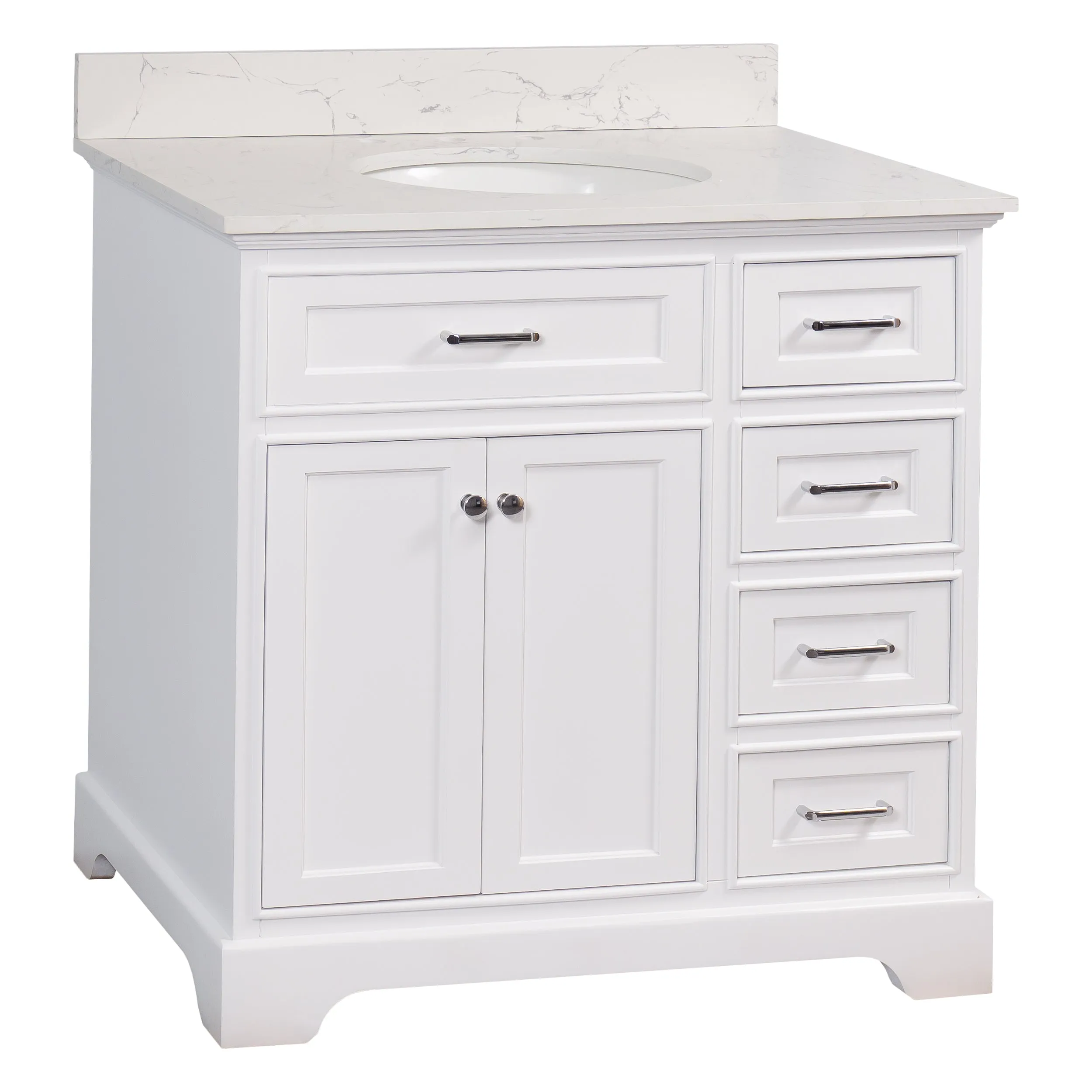 Aria 36-inch Vanity with Engineered Marble Top