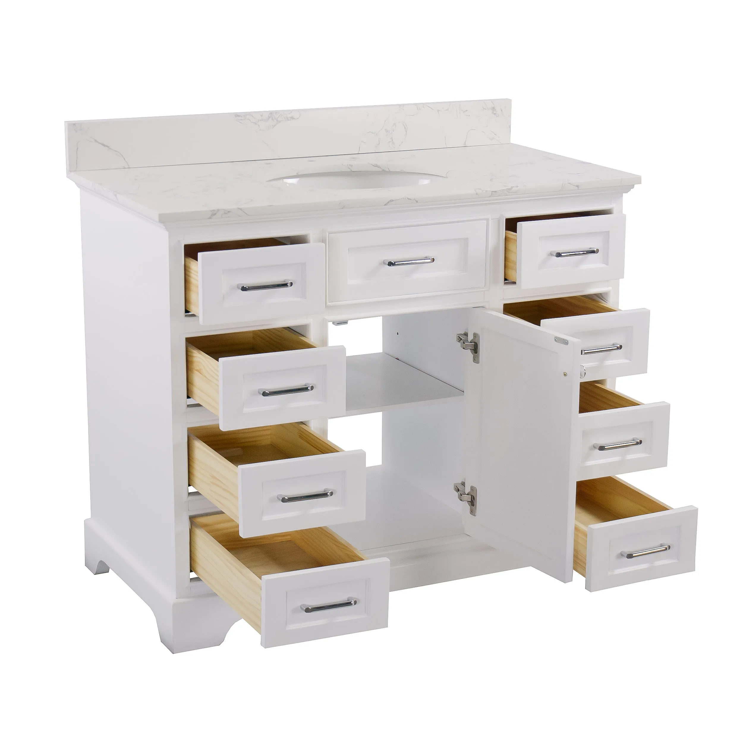 Aria 42-inch Vanity with Engineered Marble Top