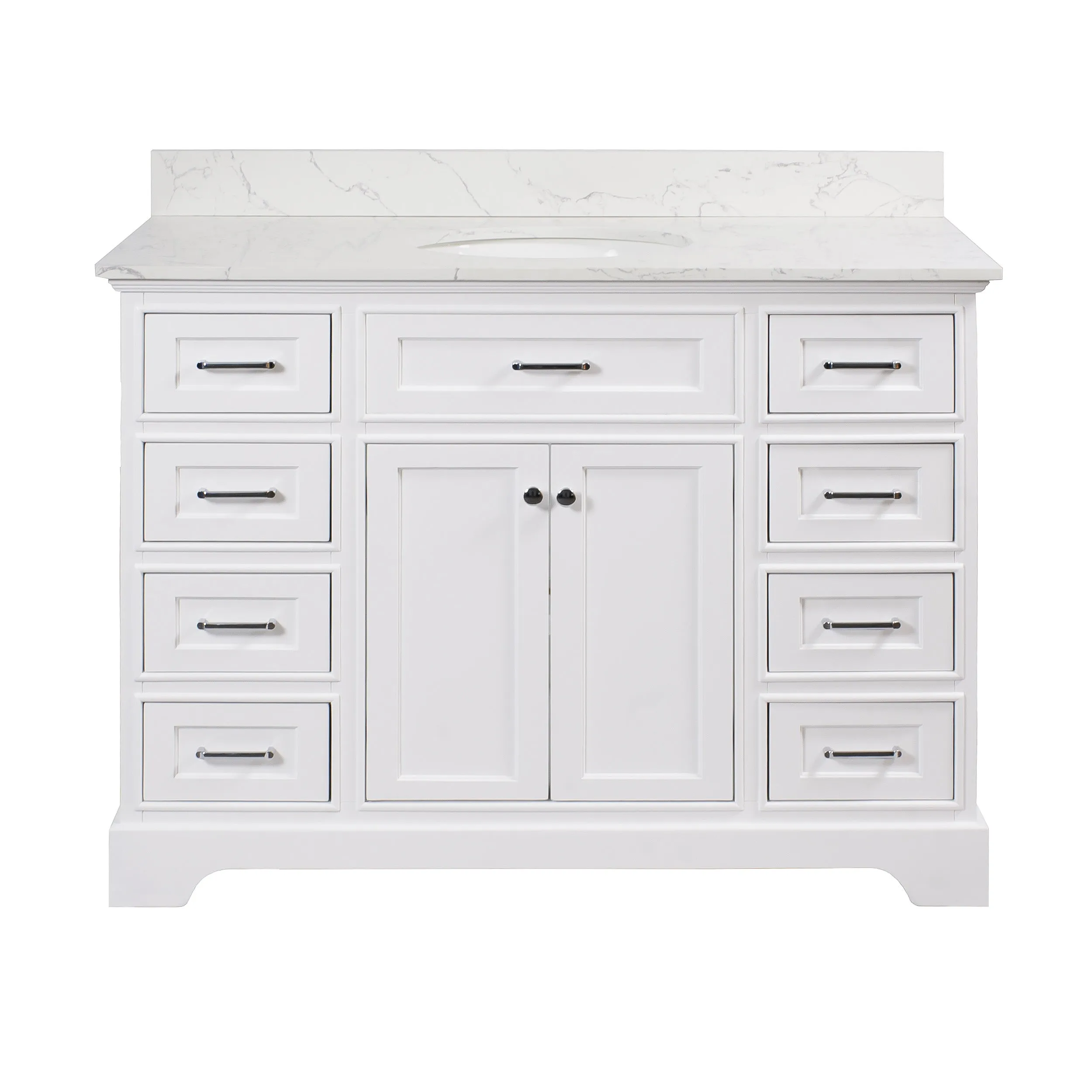 Aria 48-inch Vanity with Engineered Marble Top
