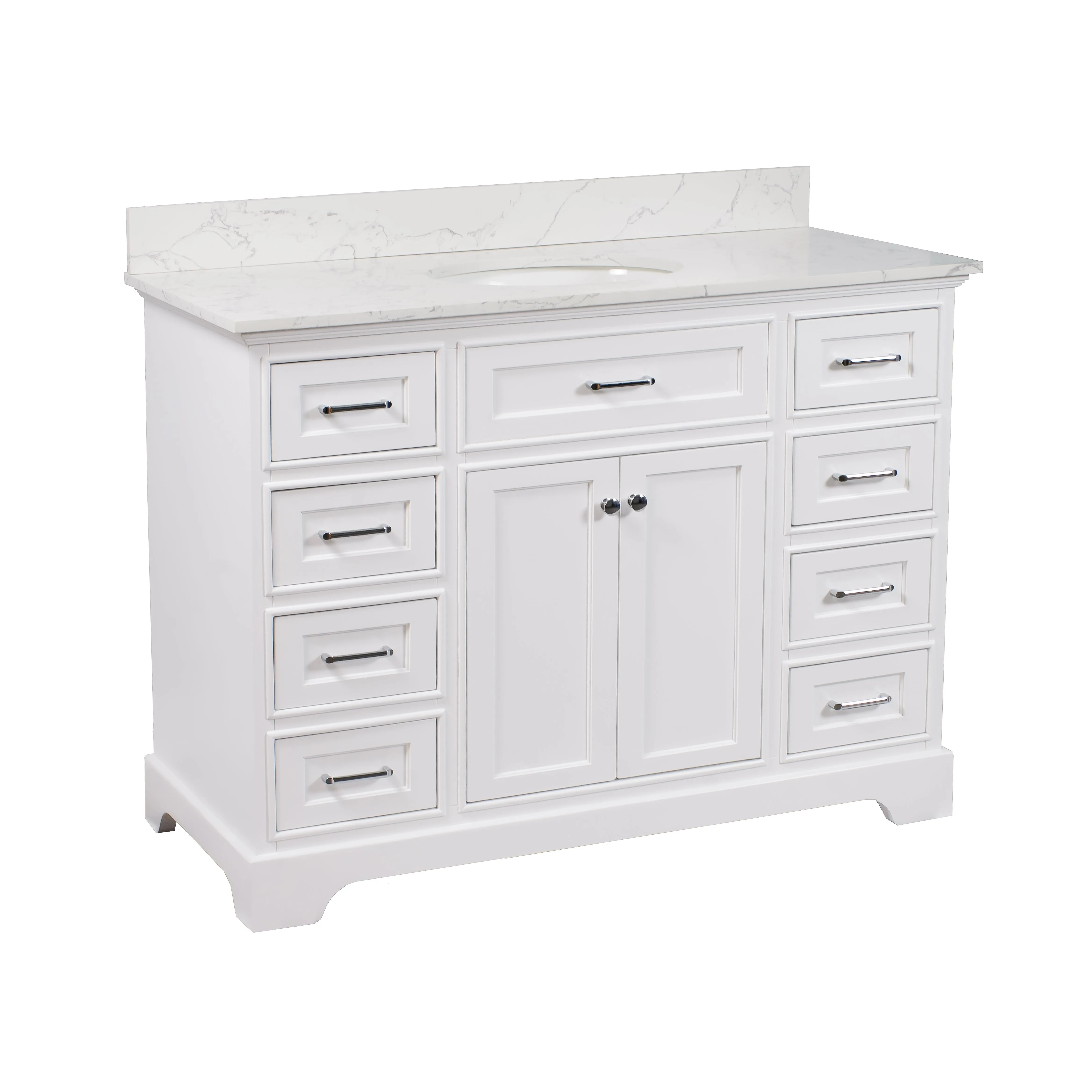 Aria 48-inch Vanity with Engineered Marble Top