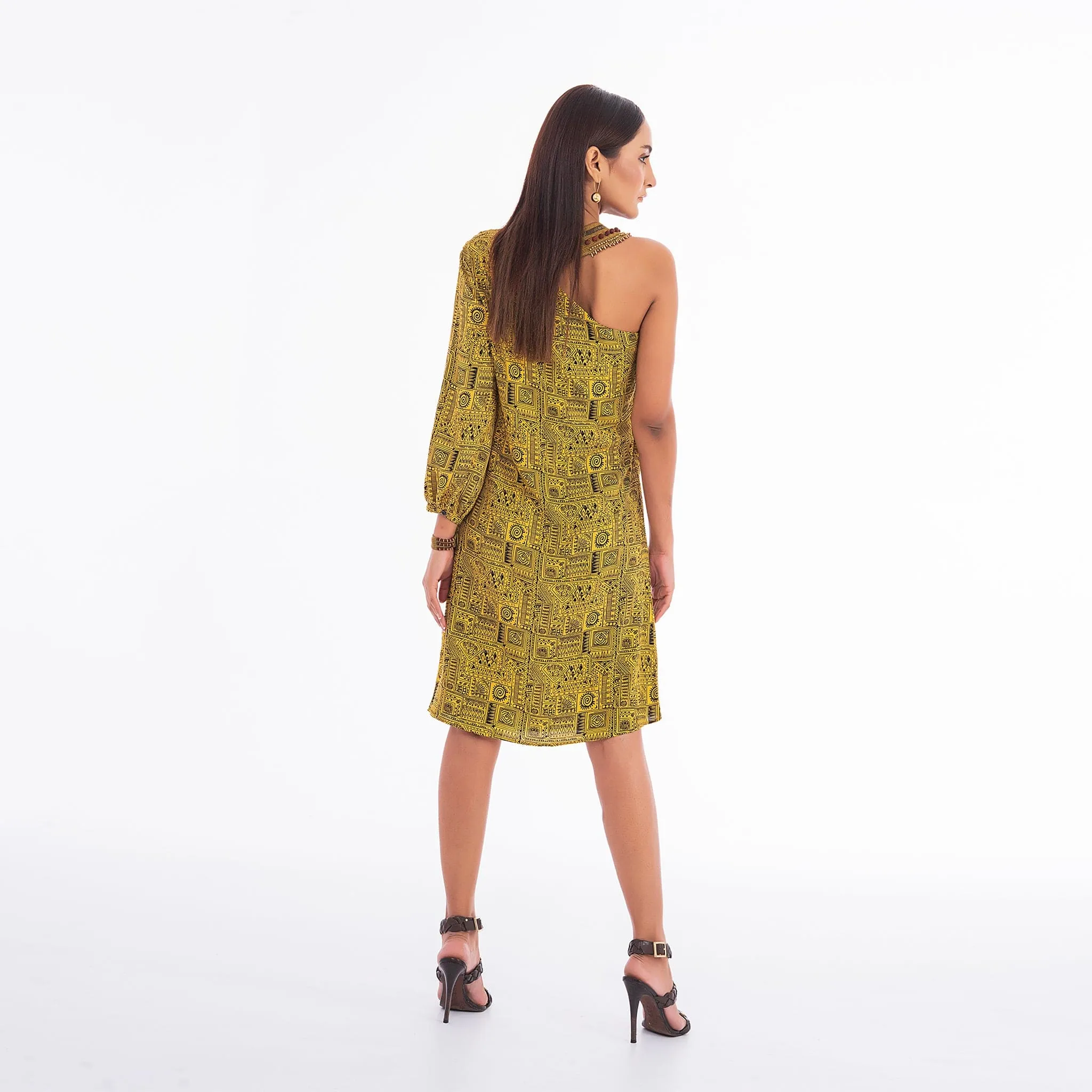 Asymmetrical One Shoulder Dress