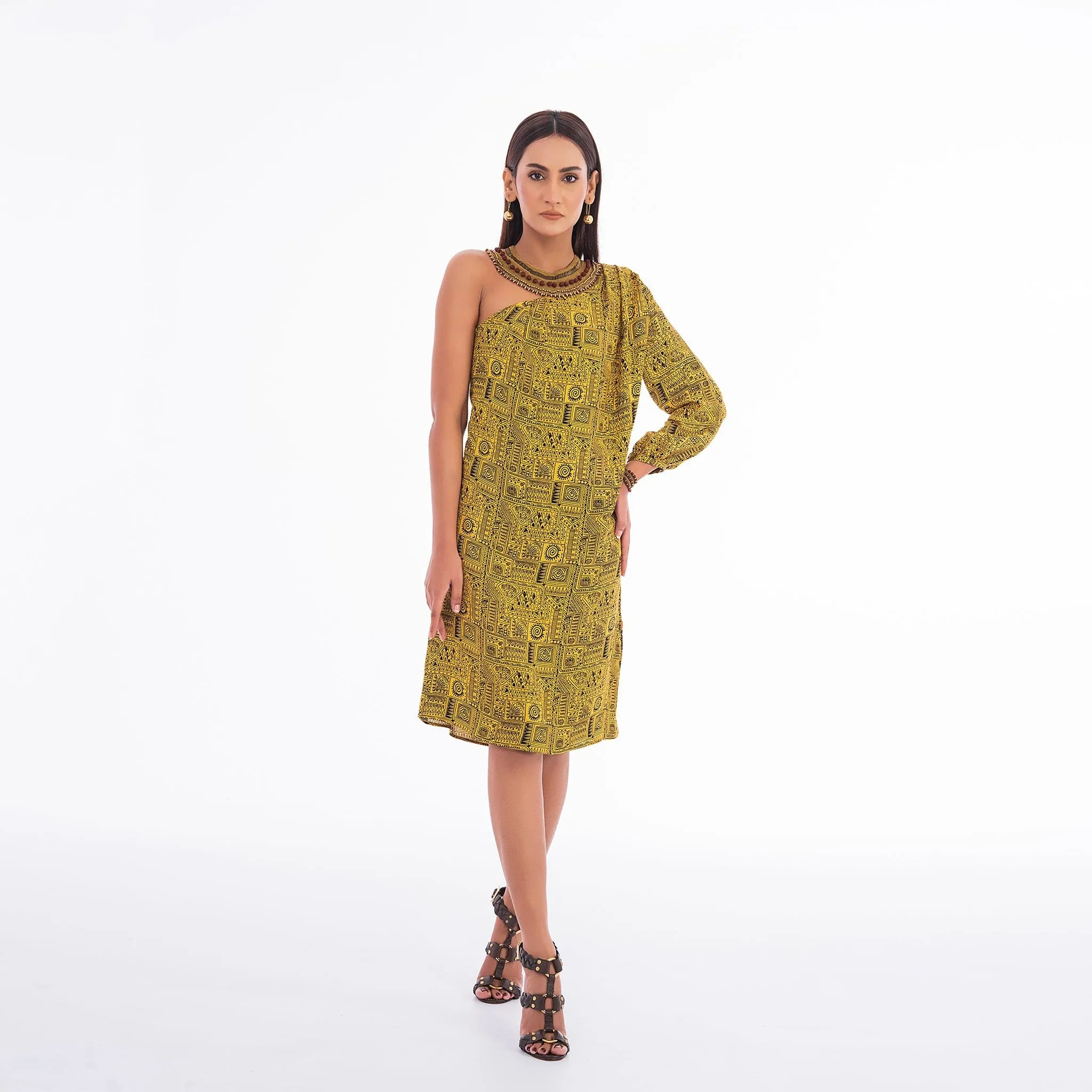 Asymmetrical One Shoulder Dress