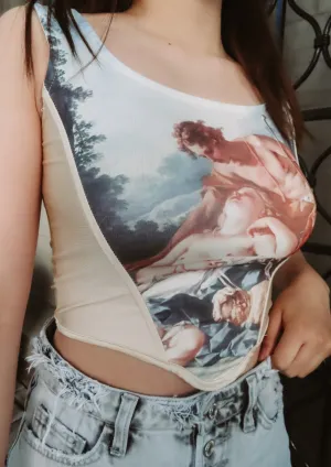 Aurel Print Corset Top