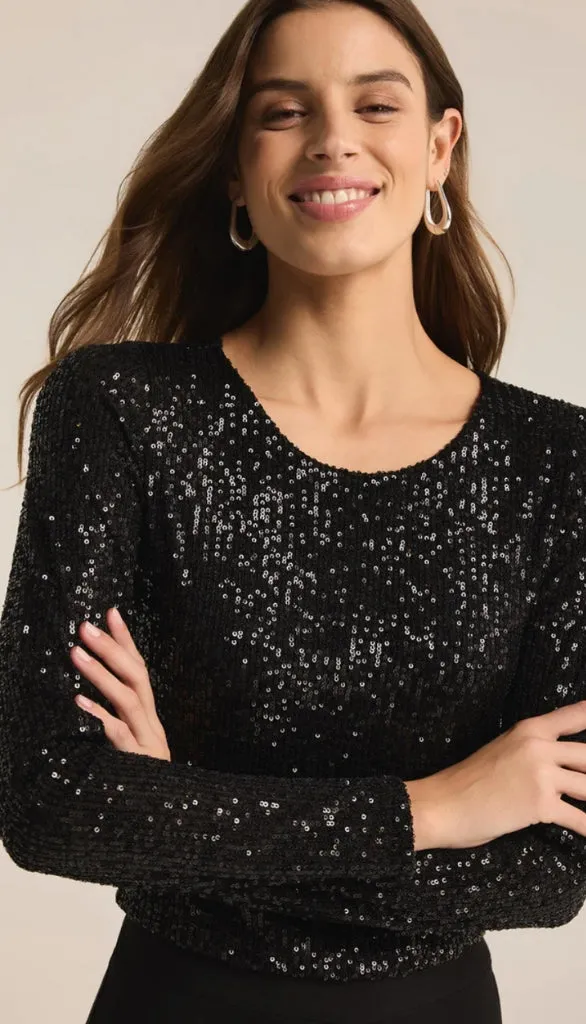 Aurora Sequin Top