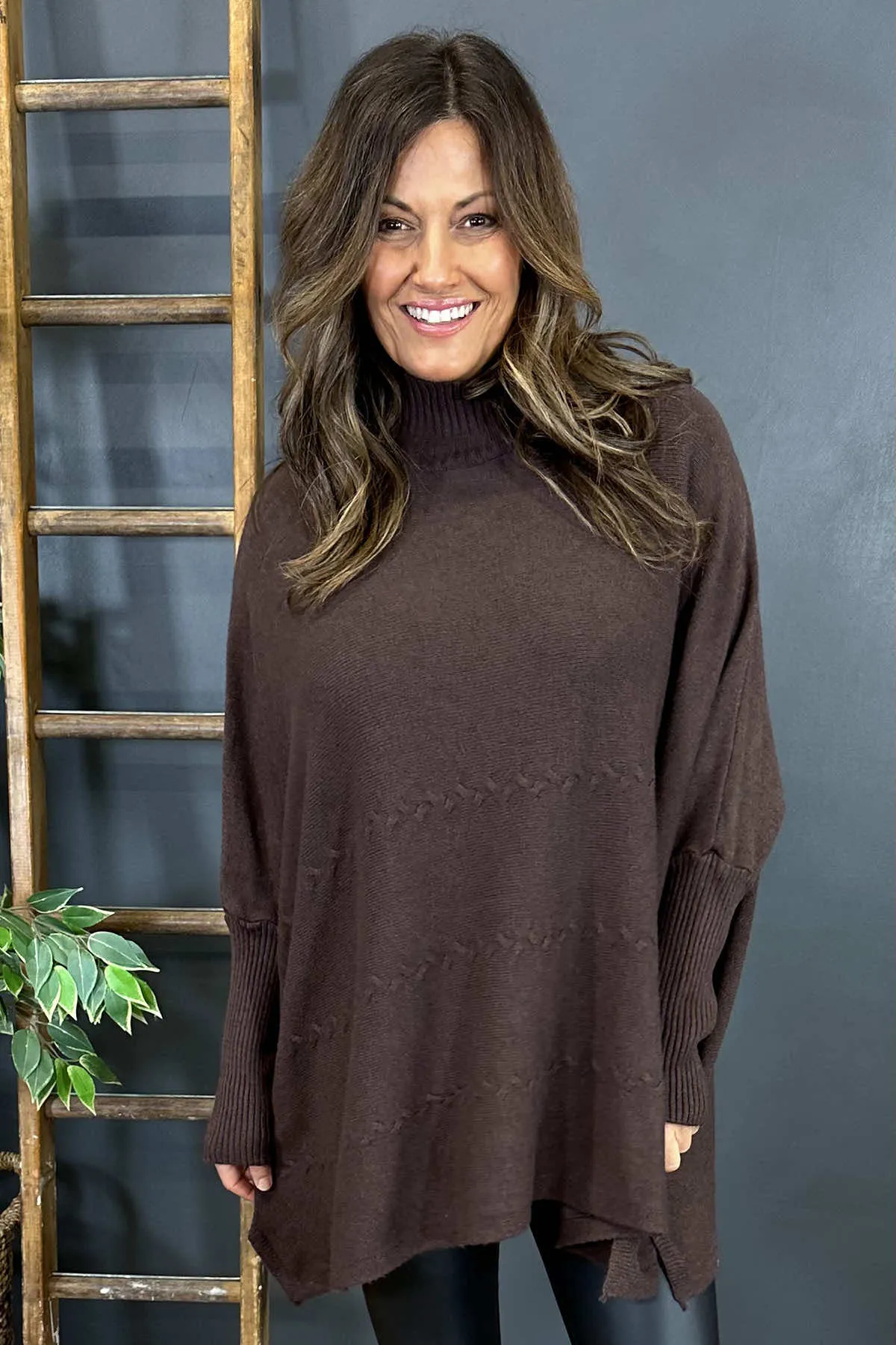 Azure Knitted Jumper Cocoa