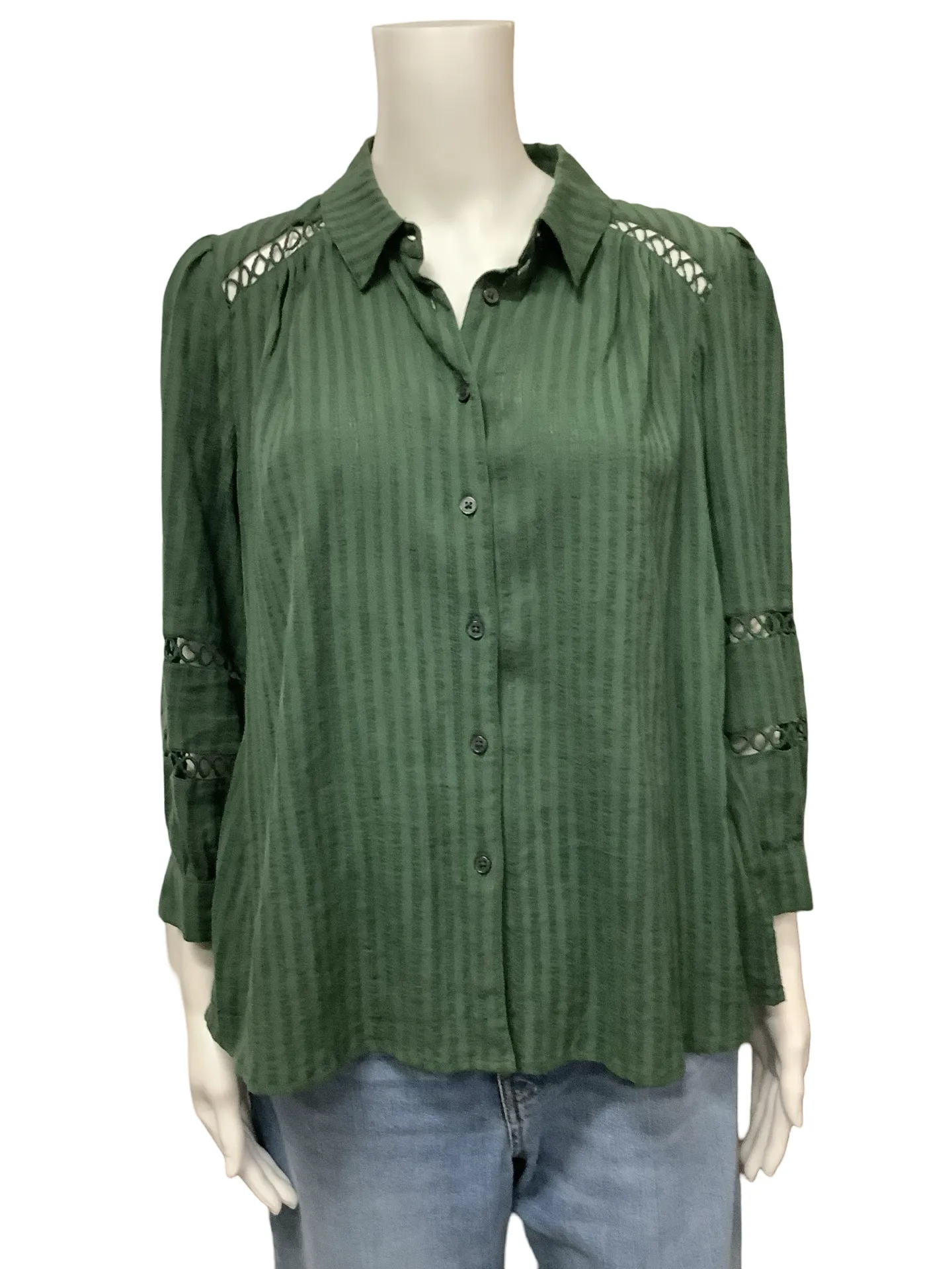 Ba&Sh Button Up Long Sleeve Blouse Size: S