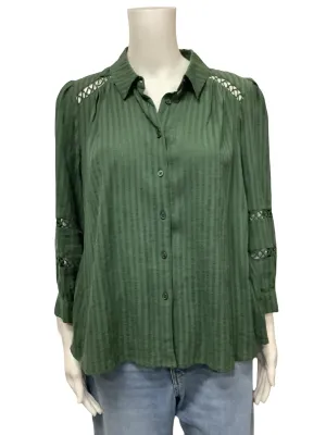 Ba&Sh Button Up Long Sleeve Blouse Size: S