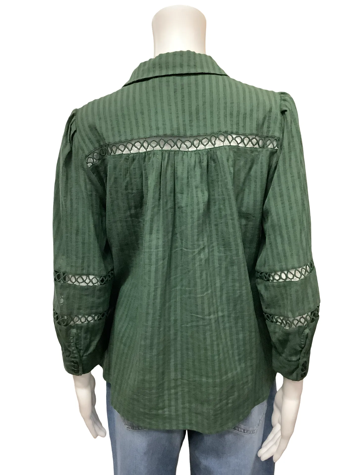 Ba&Sh Button Up Long Sleeve Blouse Size: S