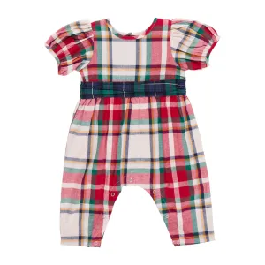 Baby Girls Ruby Jumper - Holiday Tartan ||  Pink Chicken
