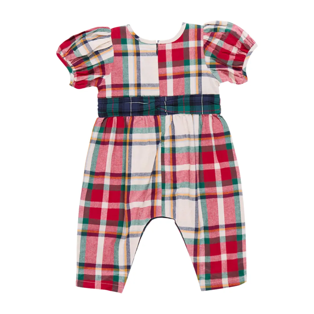 Baby Girls Ruby Jumper - Holiday Tartan ||  Pink Chicken