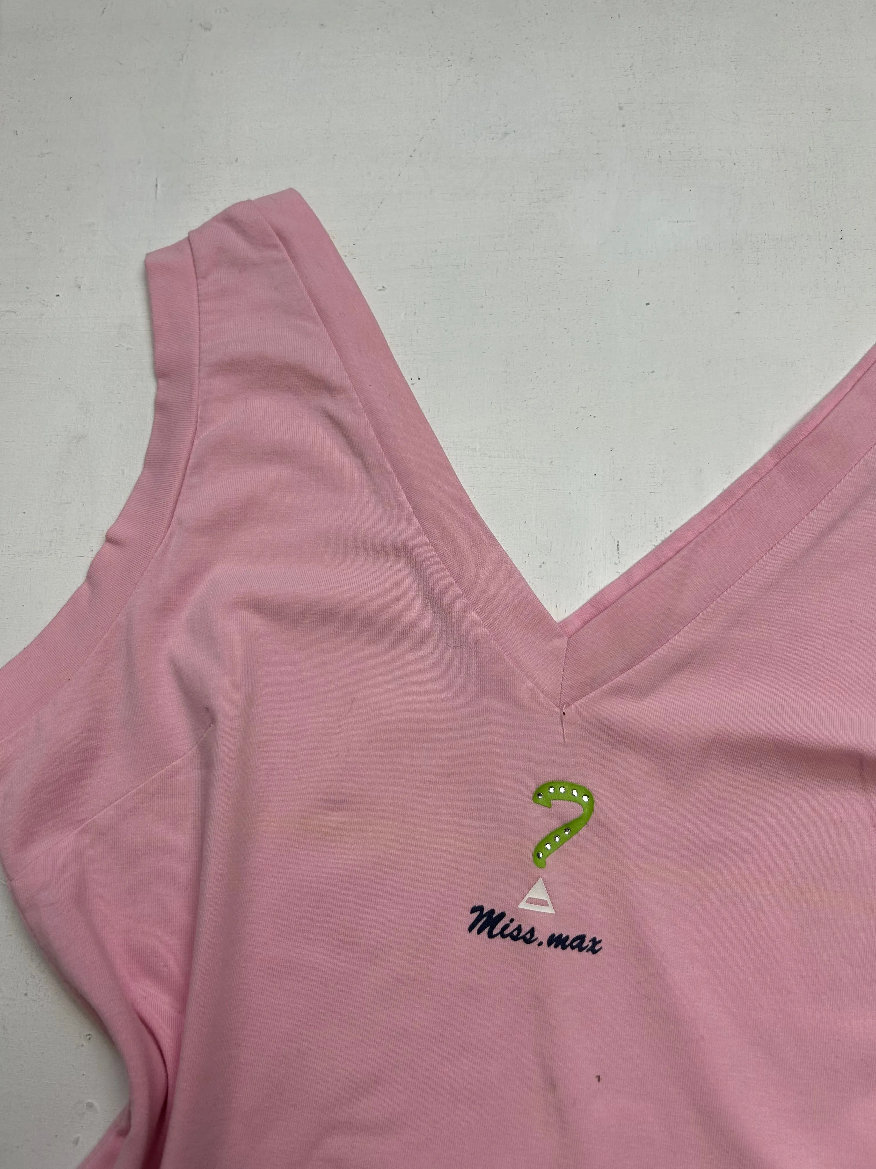 Baby pink stretchy cami top (M)