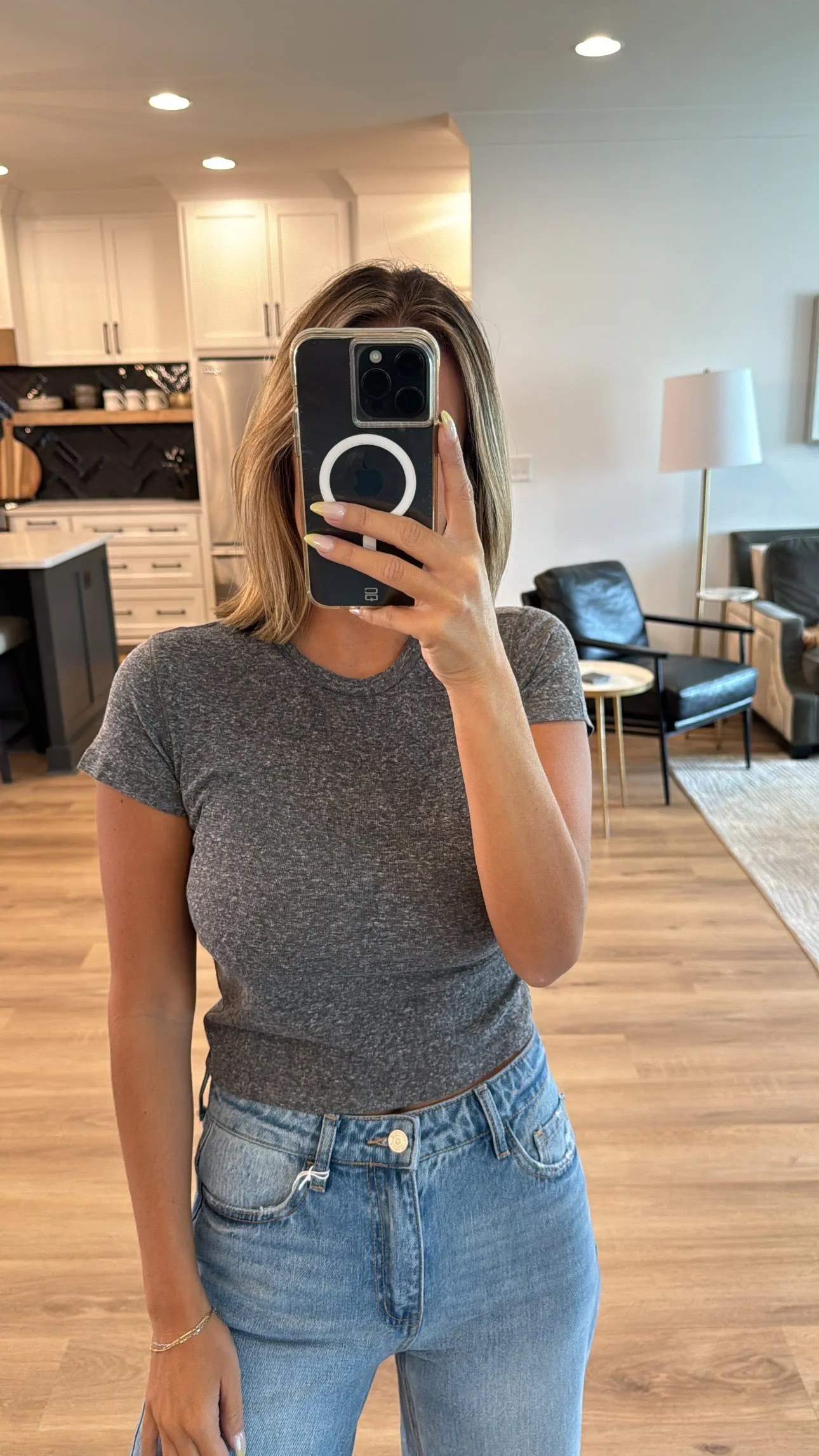Baby Tee, Grey