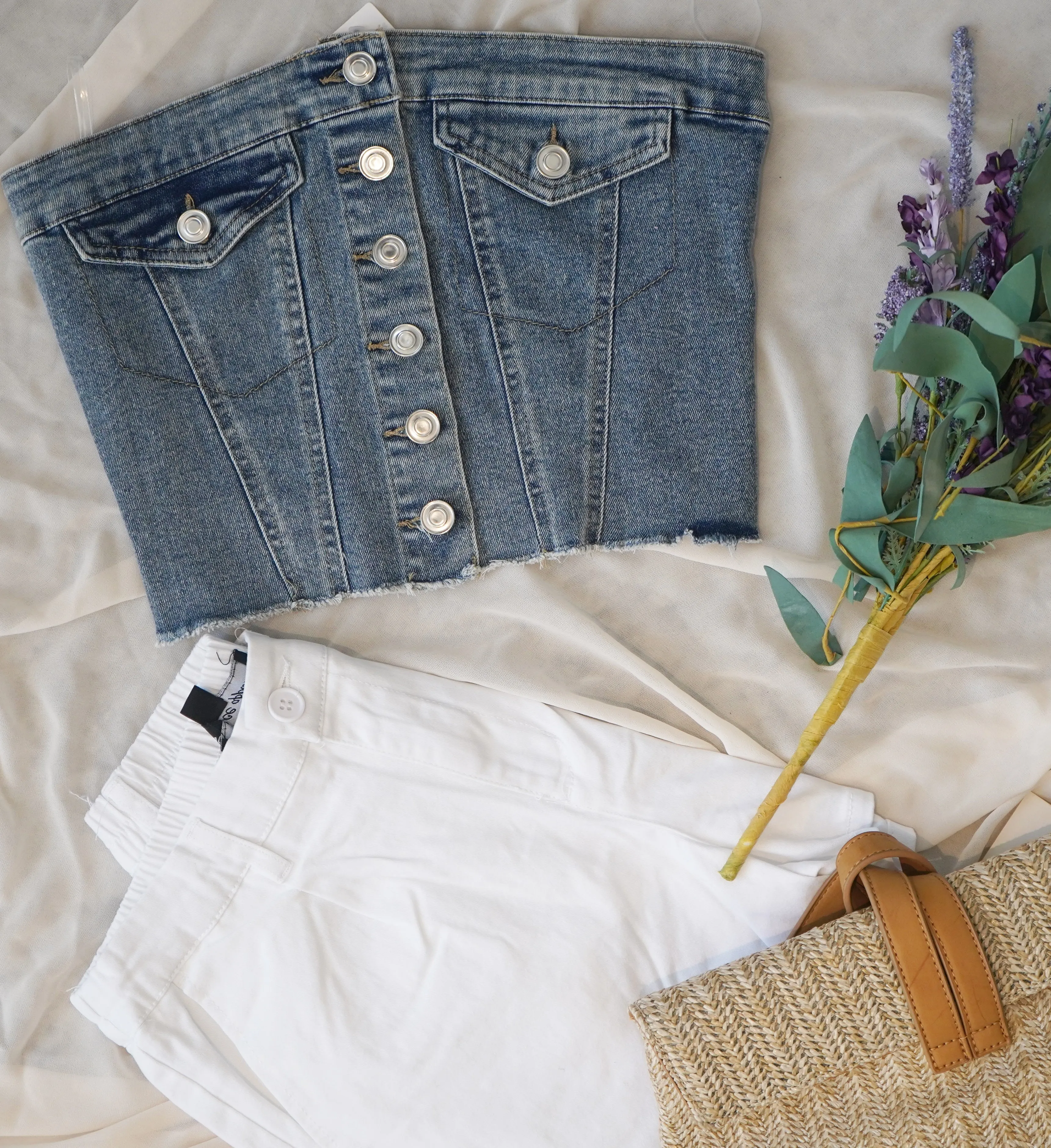 BACK SMOCKED TUBE TOP