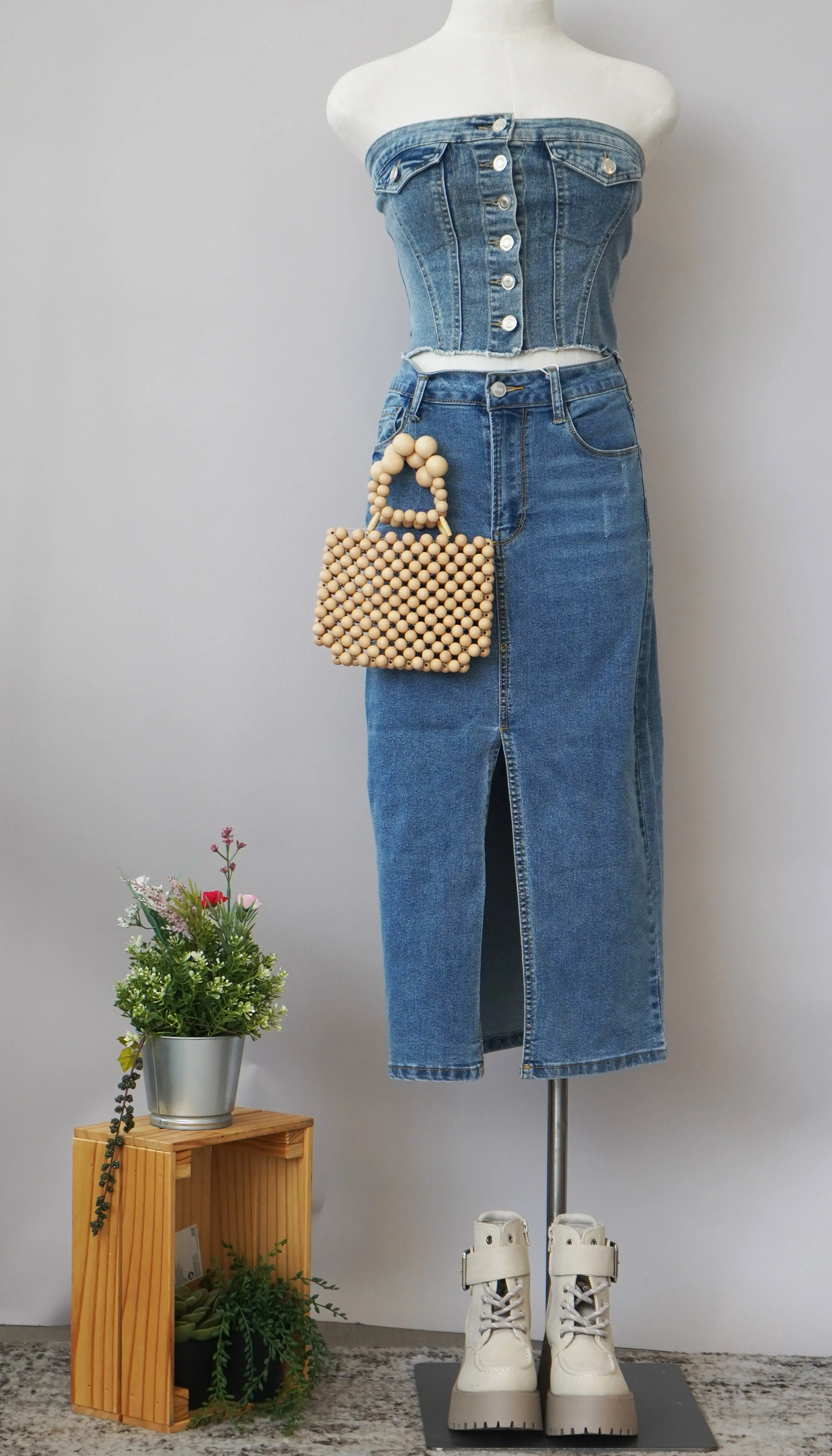 BACK SMOCKED TUBE TOP