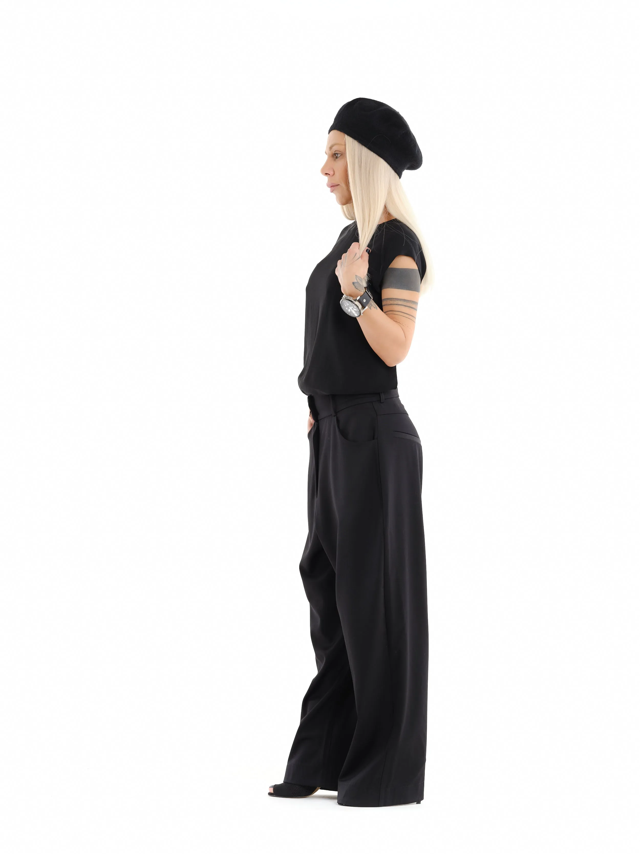 Backless Black T-Shirt