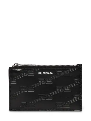Balenciaga   BB monogram embossed card holder 
