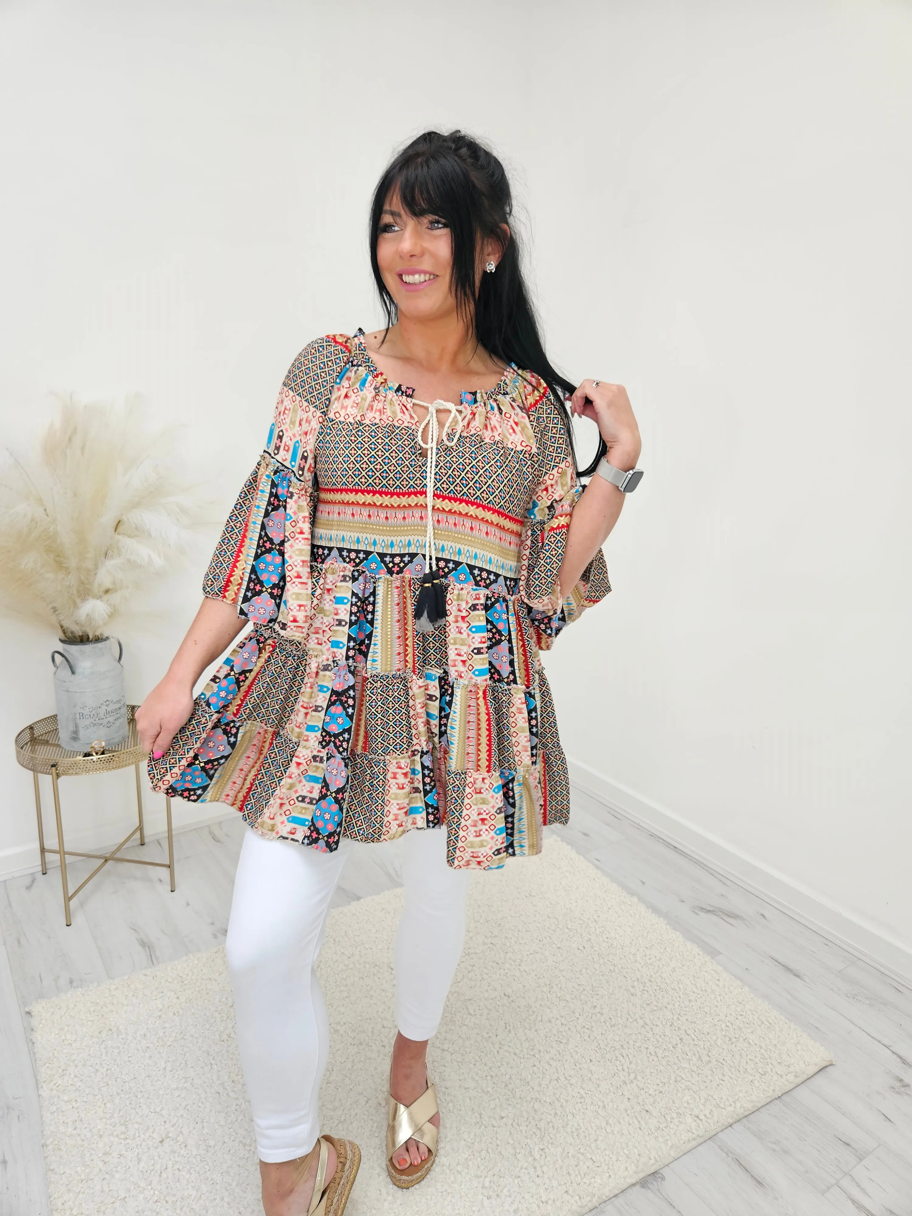 Bali Bardot Top - Black