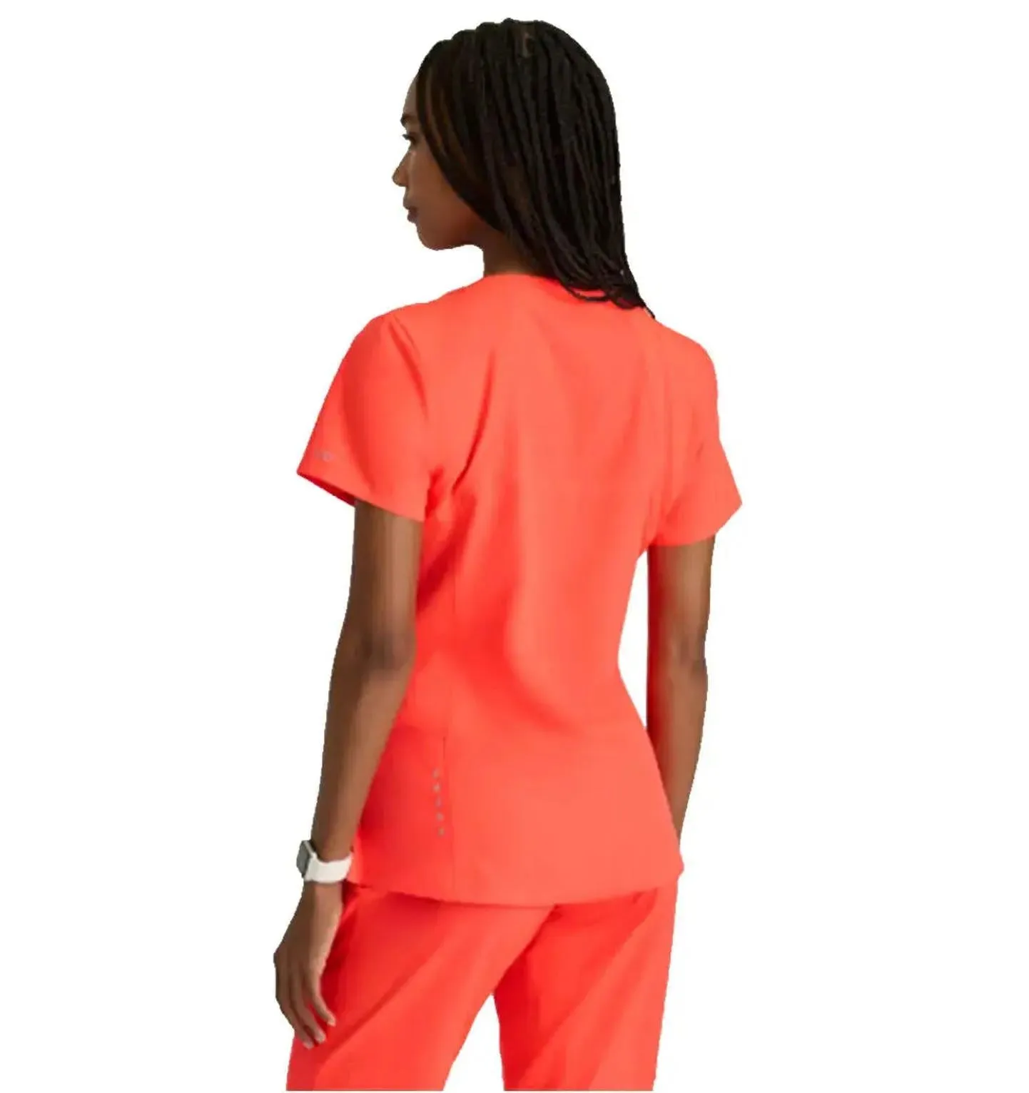 Barco One™ by Barco Racer 4-Pocket V-Neck Scrub Top-Plus