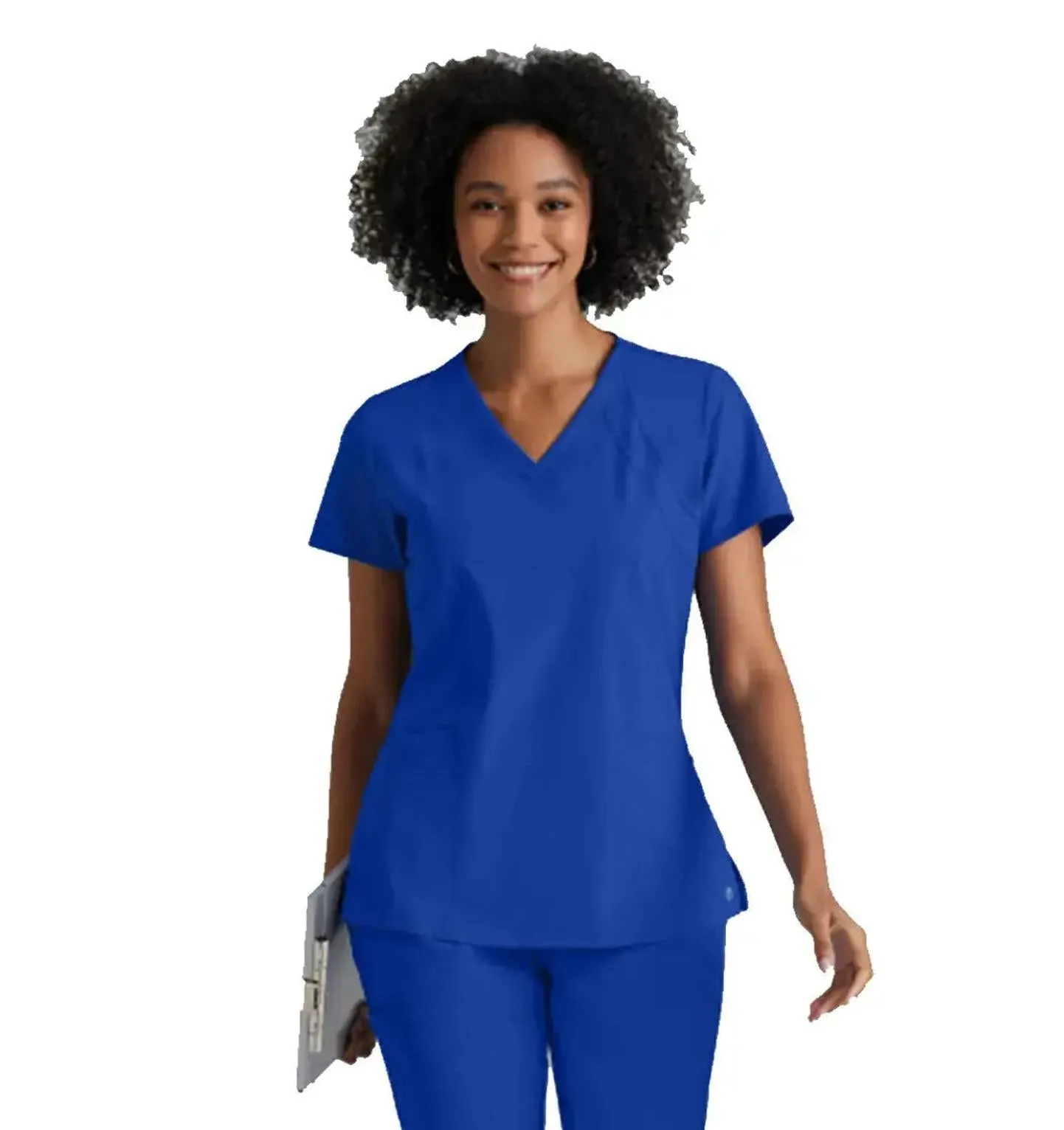 Barco One™ by Barco Racer 4-Pocket V-Neck Scrub Top-Plus