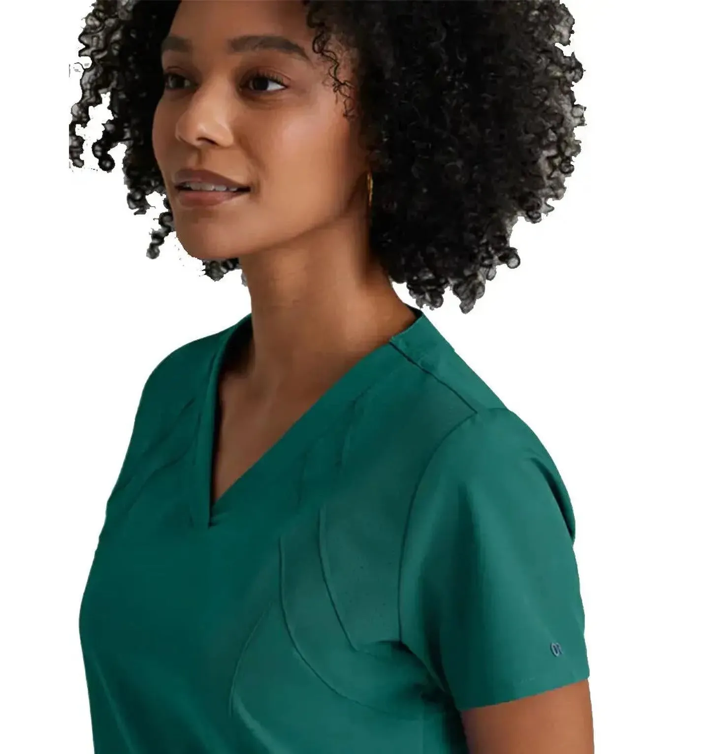 Barco One™ by Barco Racer 4-Pocket V-Neck Scrub Top-Plus