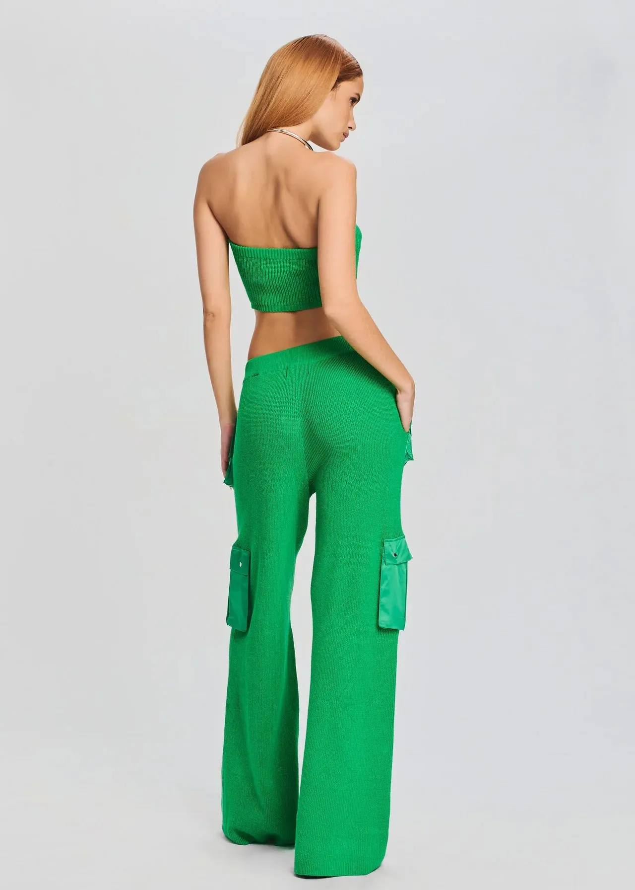 Barra Knit Bandeau in Kelly Green