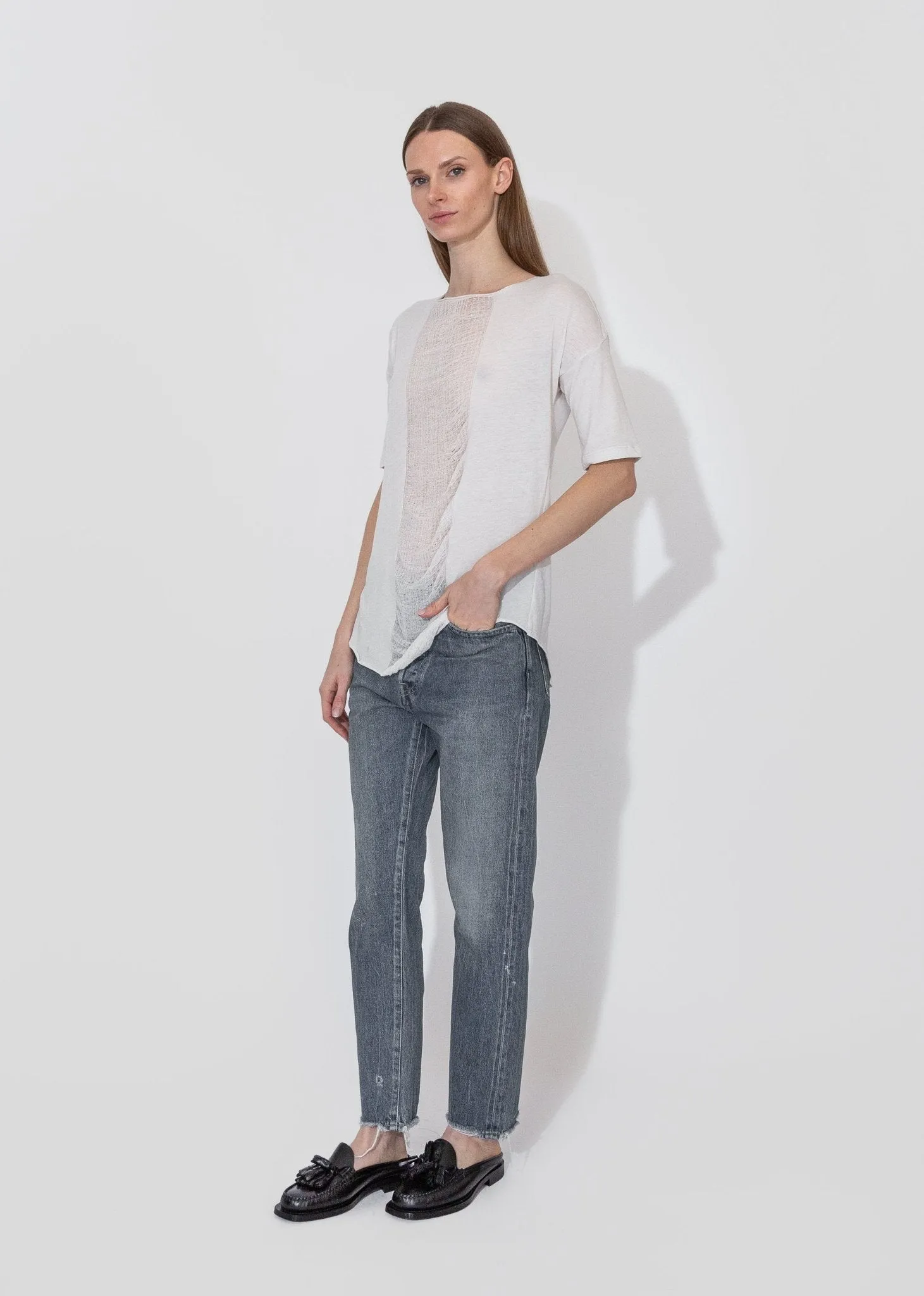 Basic Tee in Dirty White