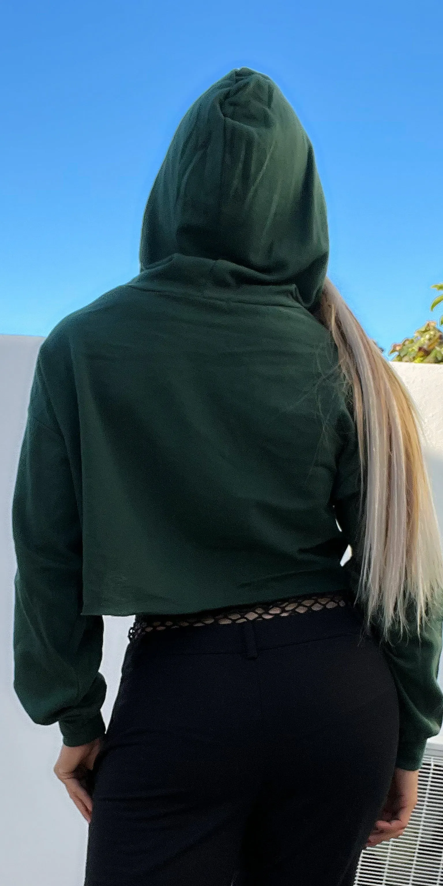 Bear Crop Hoddie Top