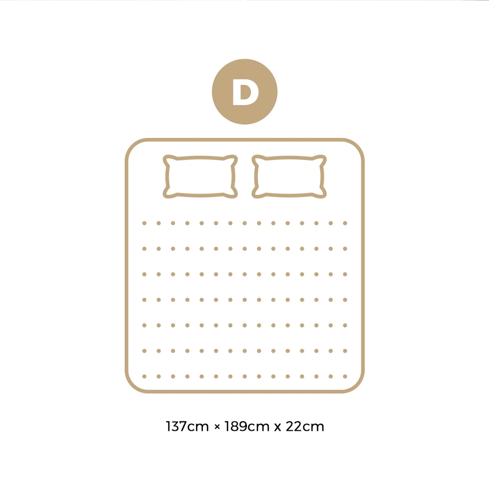 Bedra Double Mattress Tight Top Bed Cool Gel Foam Pocket Spring 22cm Medium