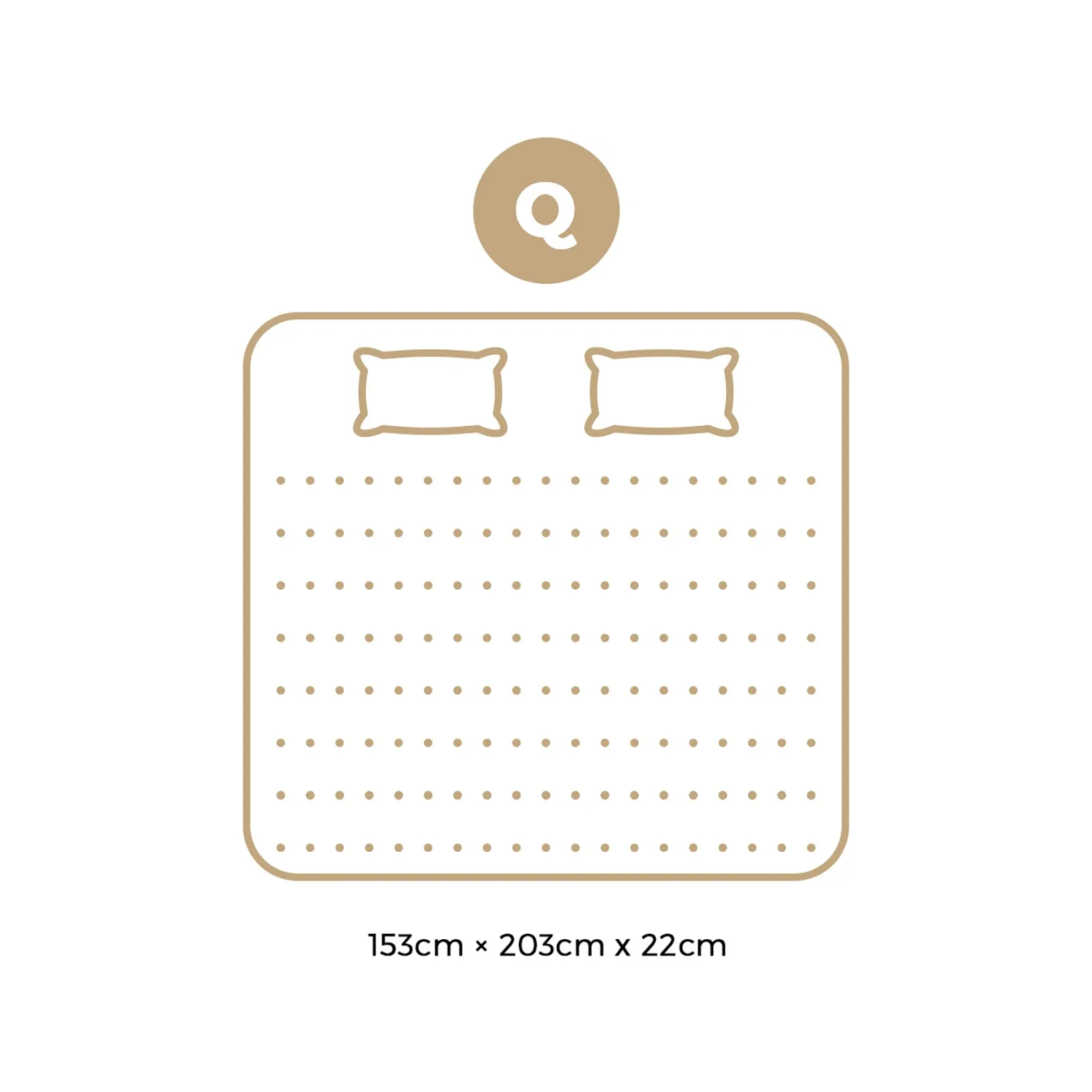 Bedra Queen Mattress Tight Top Bed Cool Gel Foam Pocket Spring 22cm Medium