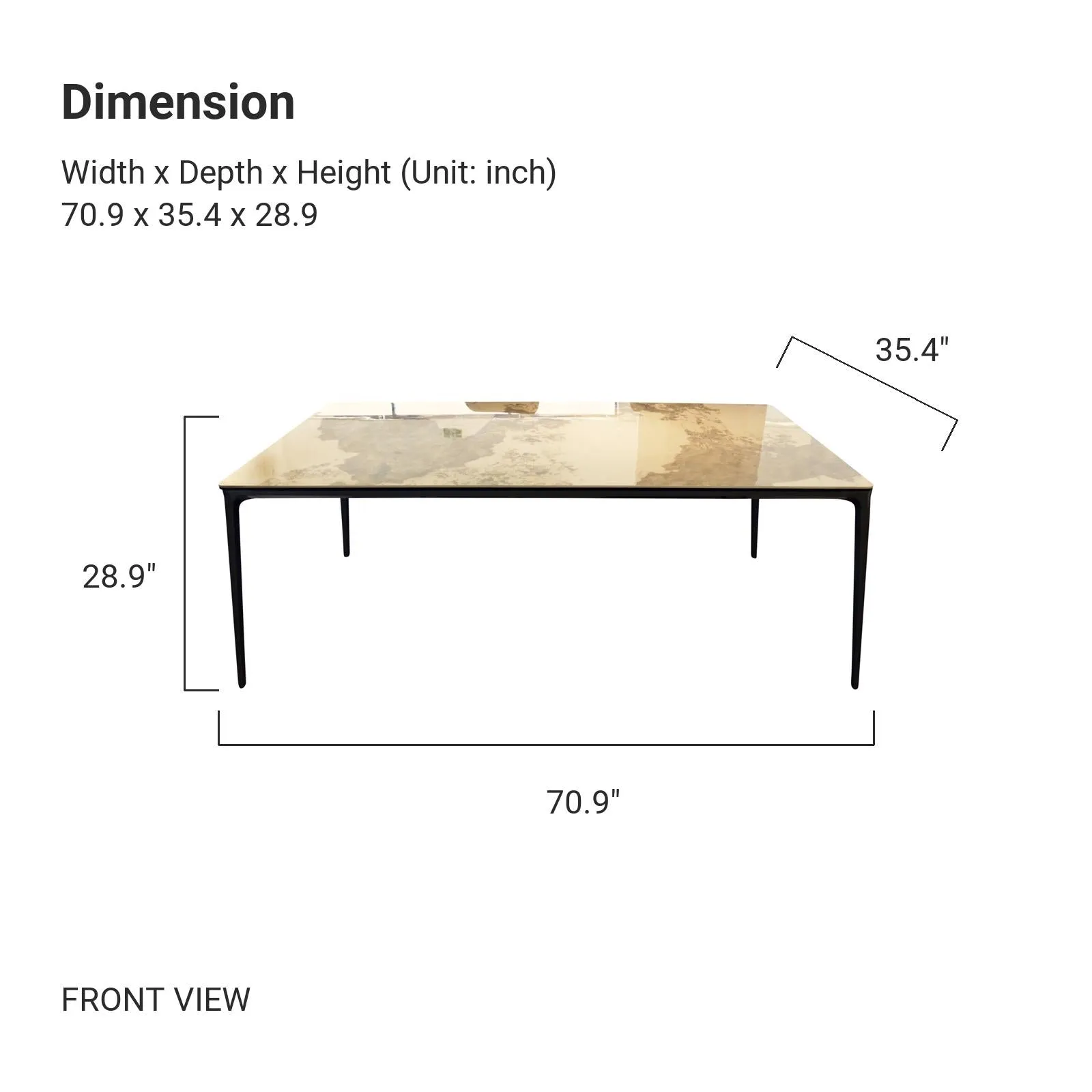 BELINDA Ceramic Dining Table