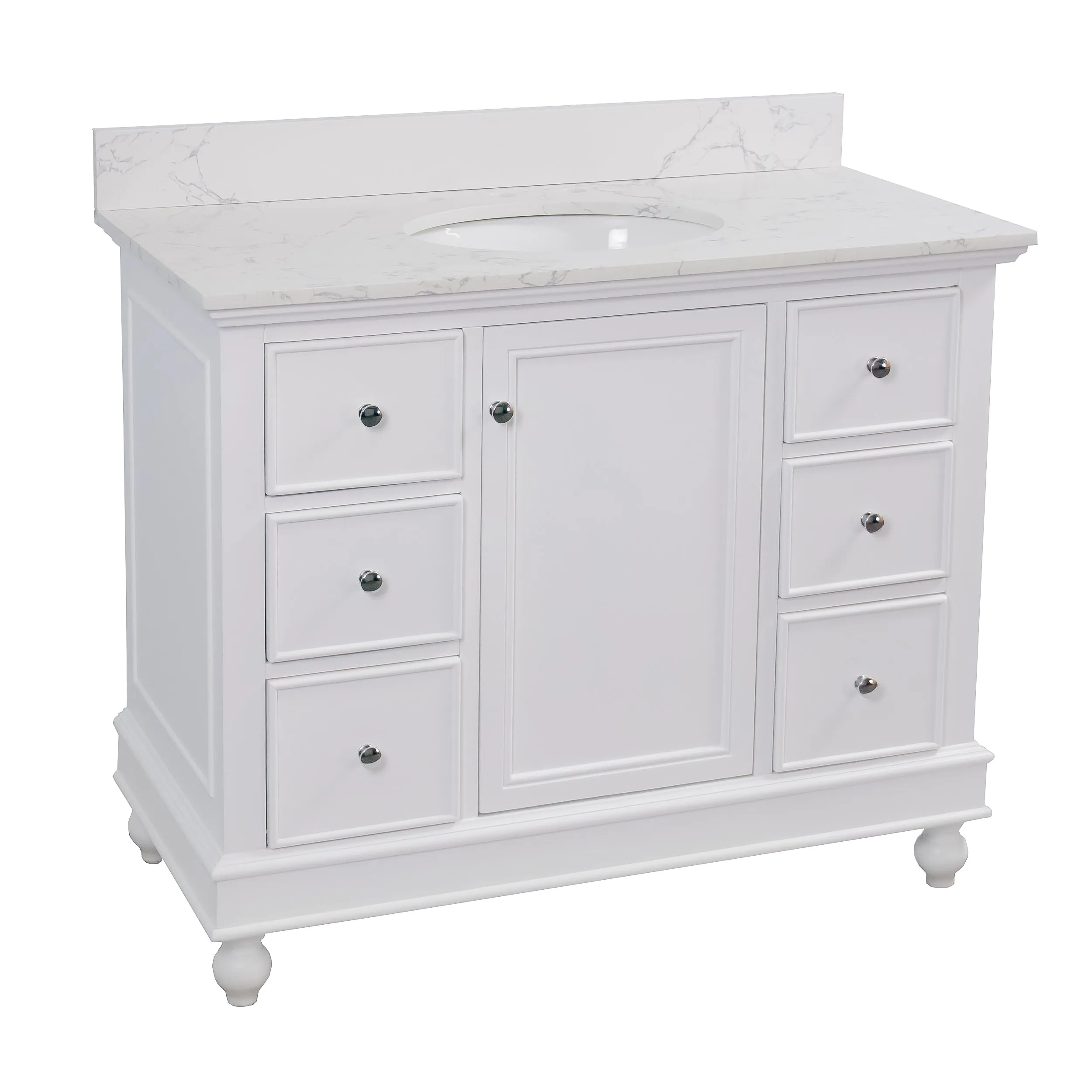 Bella 42-inch Vanity with Engineered Marble Top