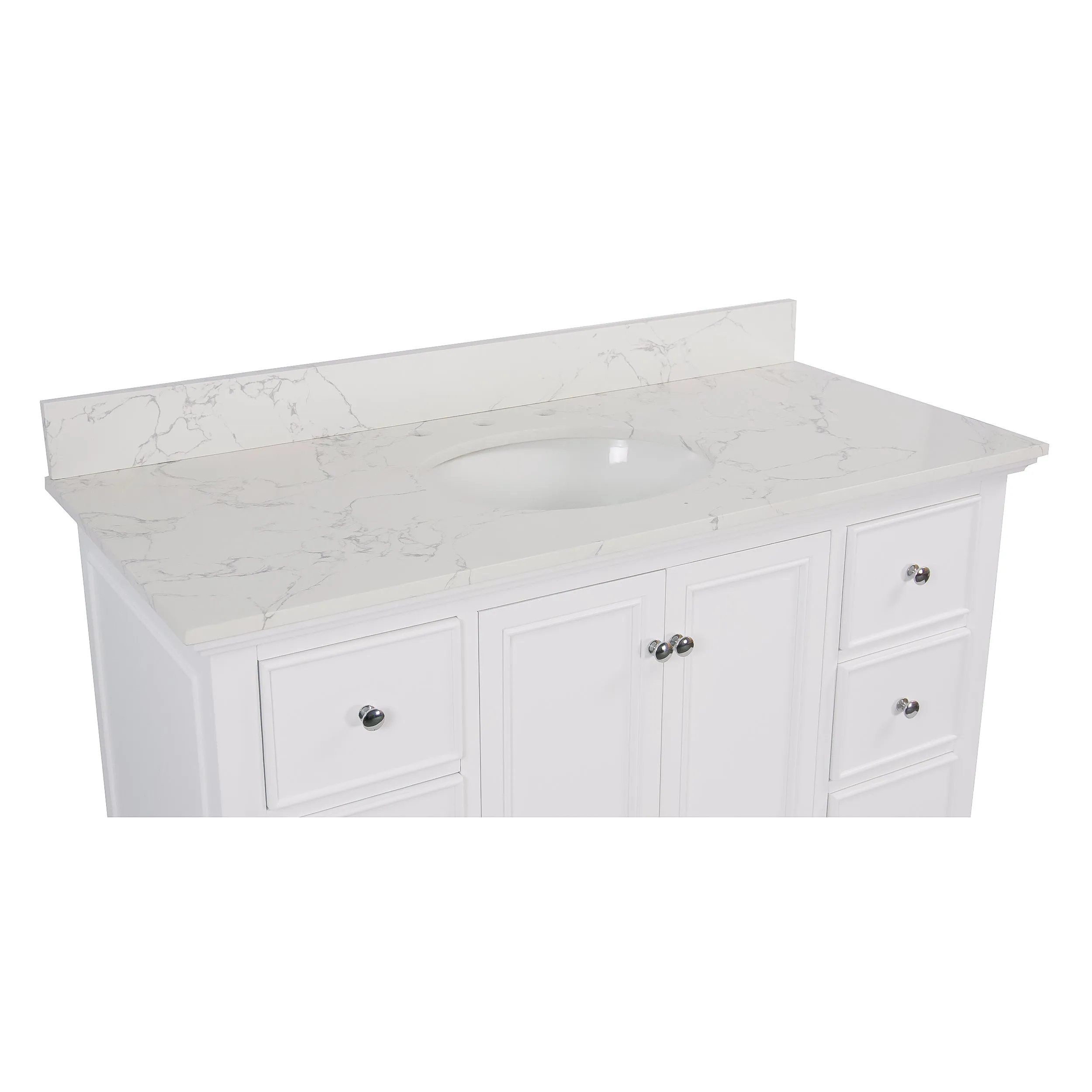 Bella 48-inch Vanity with Engineered Marble Top