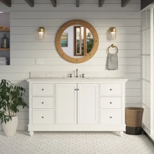 Bella 60-inch Single Vanity with Engineered Marble Top