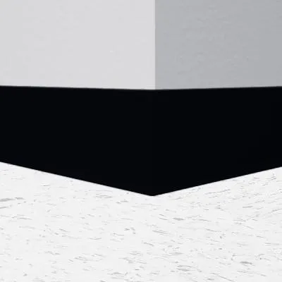 Black 4.5" Rubber Cove Molding