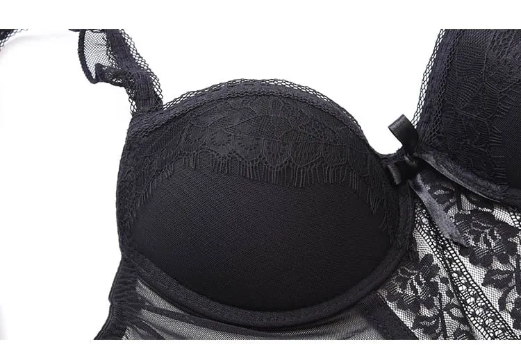 Black Lace Corset Crop Top | Women Corset Bustier Night Club Party Bra | black corset top | Sexy Corset Bralette | Retro Style Punk Corset