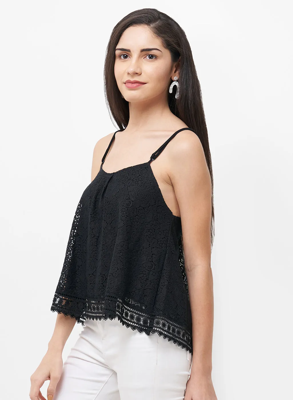 Black Lace Top